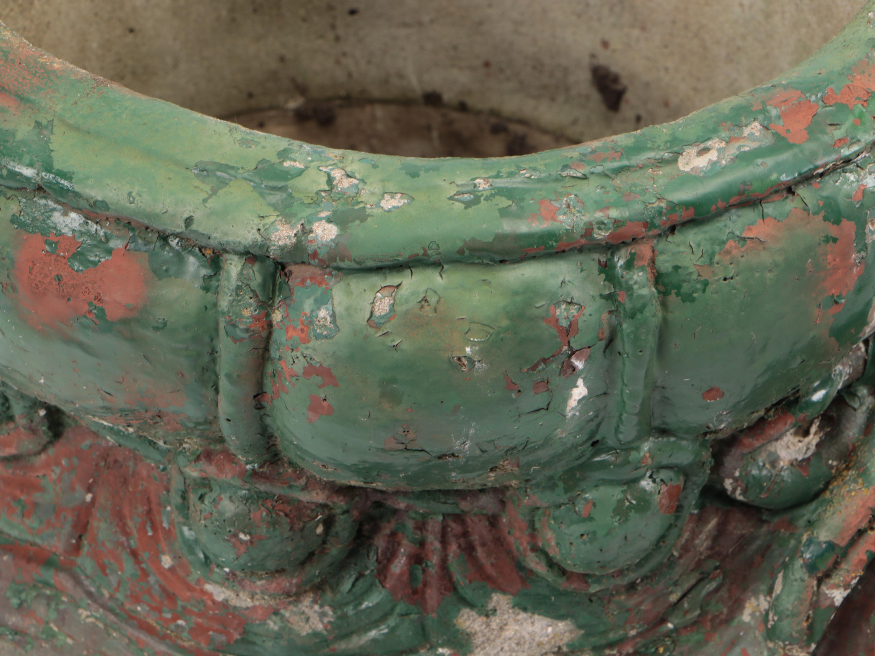 Painted Concrete Turtle Planter