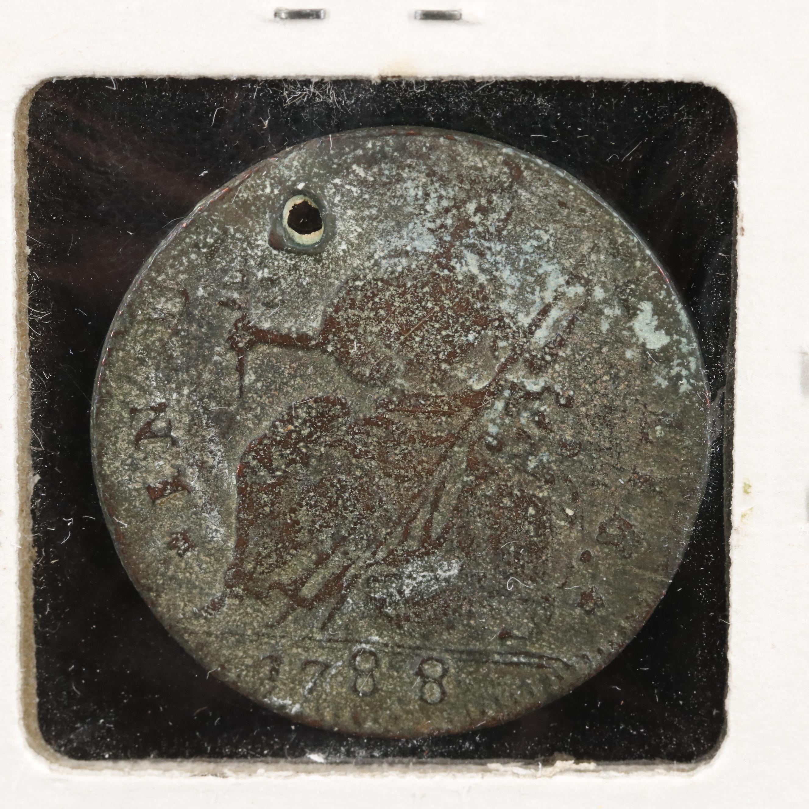 Two Pre-Federal U.S. Copper Coins, 1780s