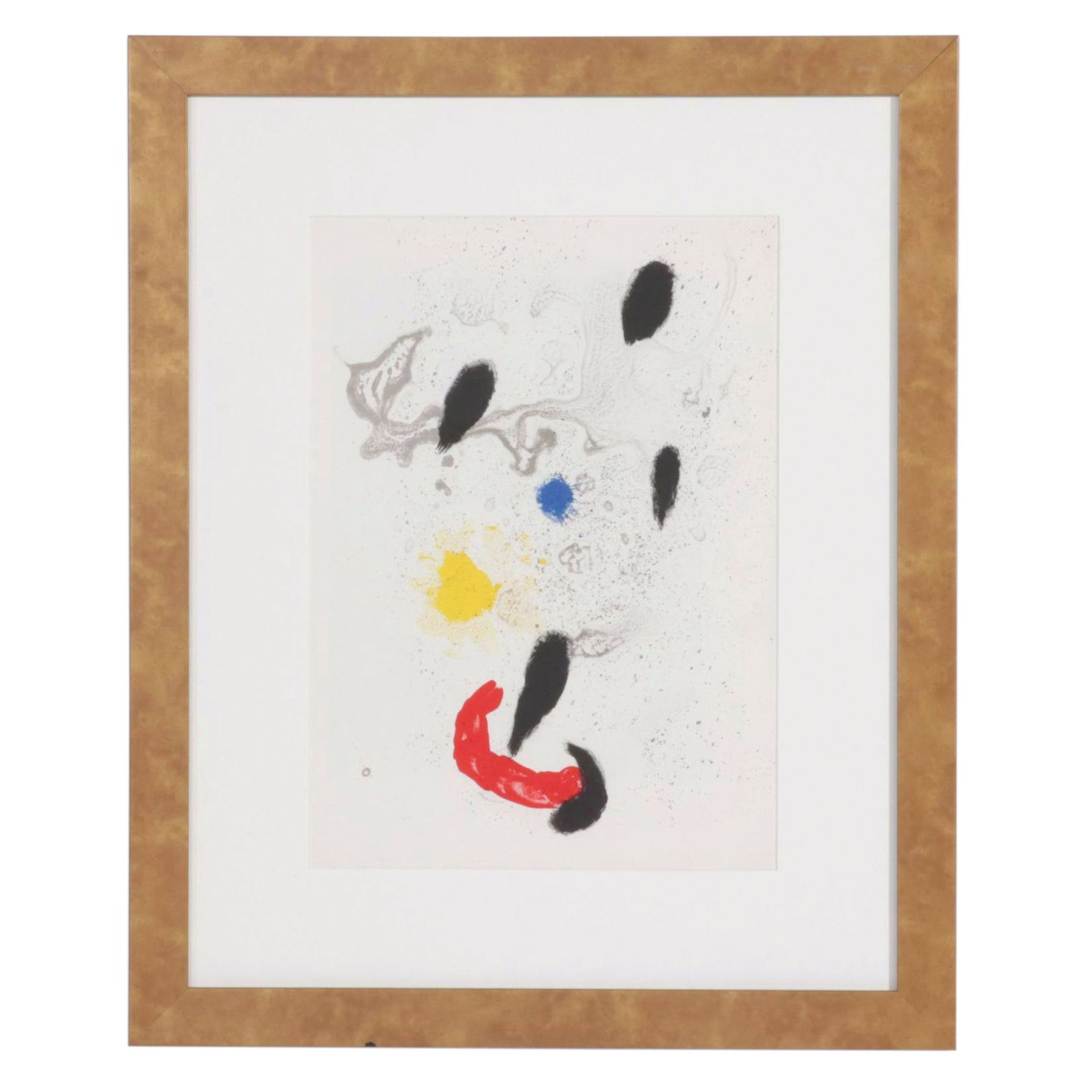 Joan Miró Color Lithograph for "Derrière le Miroir," 1963