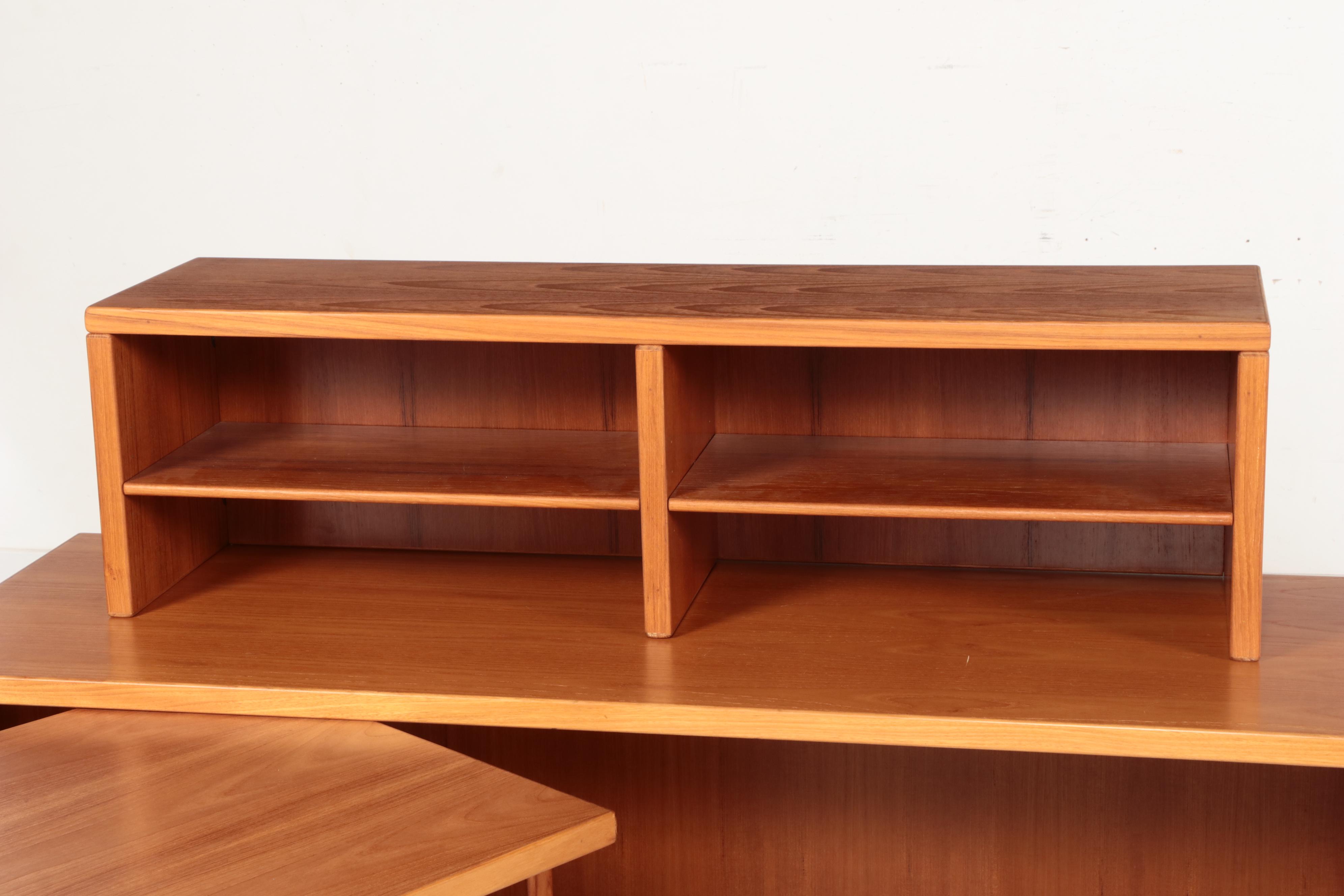 Sun Cabinet Danish Modern Style Teak Modular Office Desk