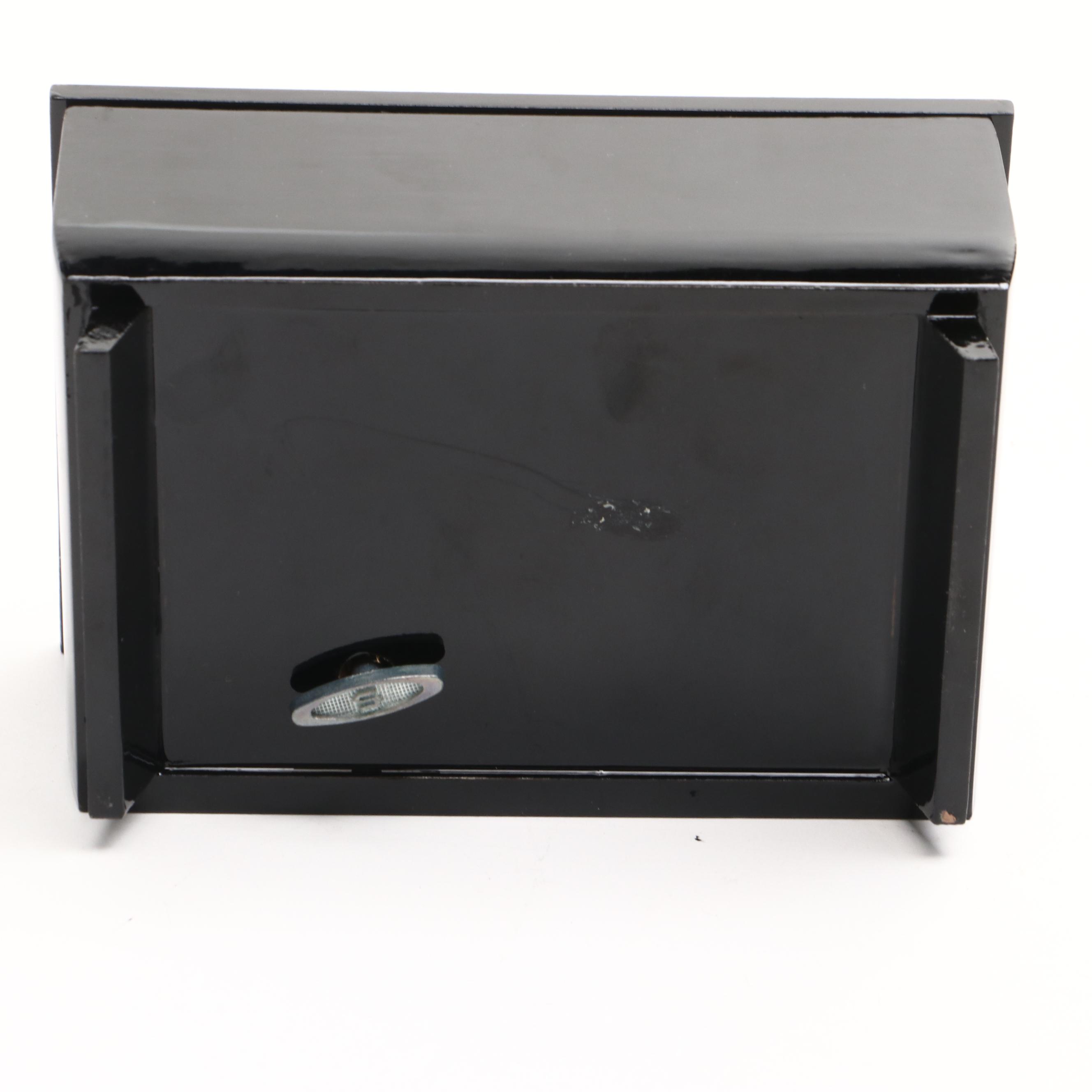 Japanese Lacquer Ware Serving Tray with Sankyo Floral Music Box, Vintage