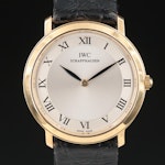 IWC Portofino 18K Gold 34MM Manual Wind Wristwatch
