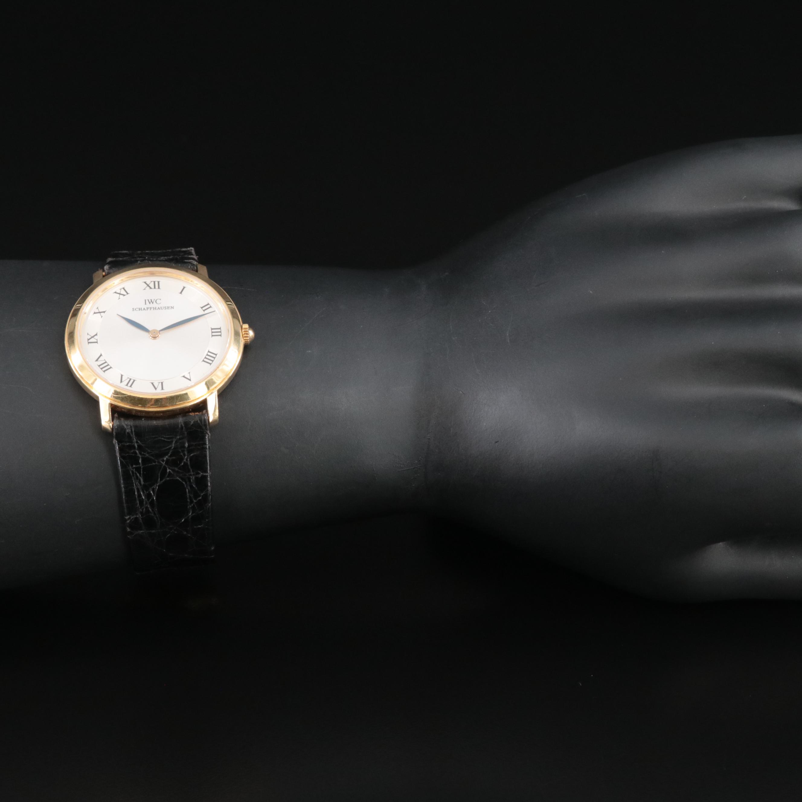 IWC Portofino 18K Gold 34MM Manual Wind Watch