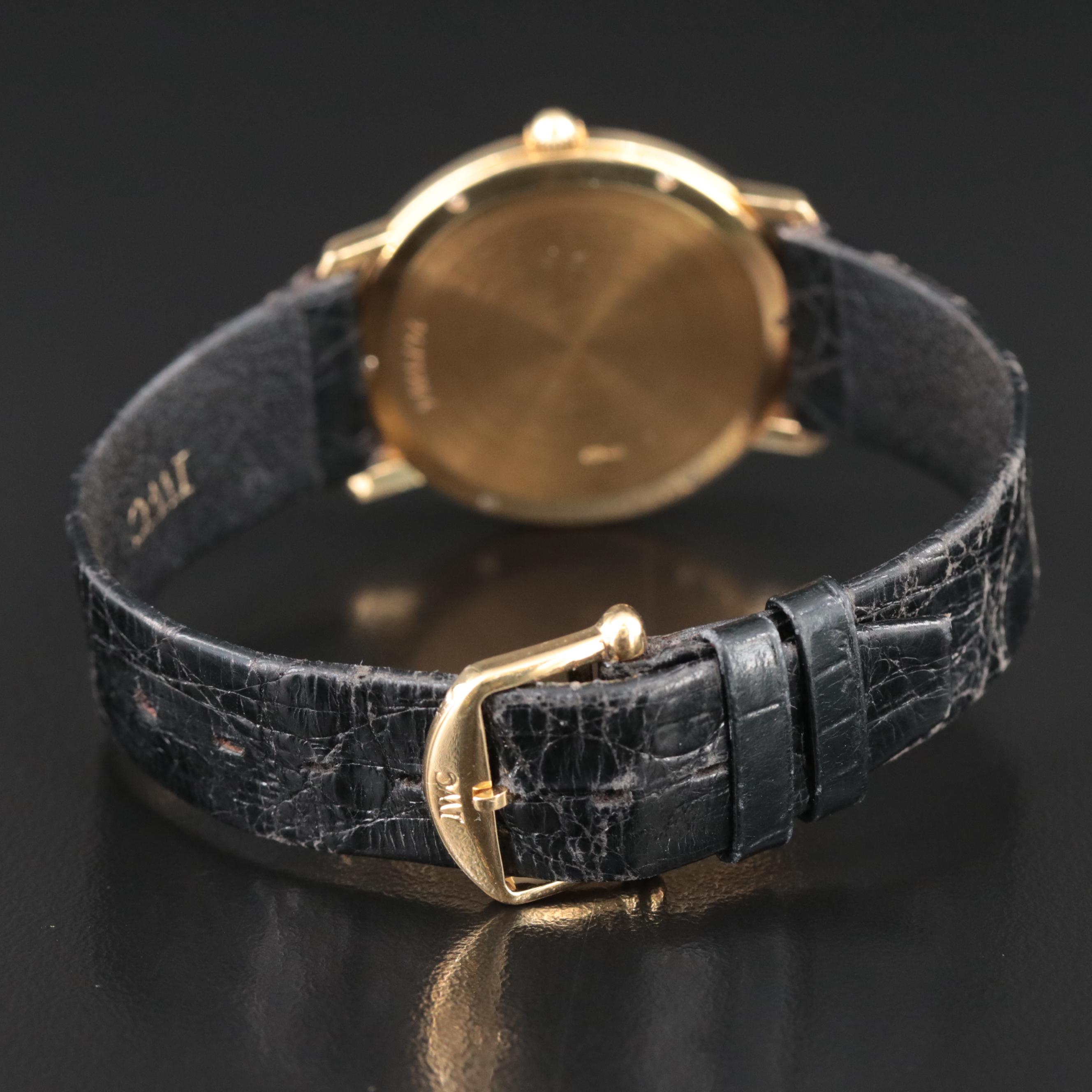 IWC Portofino 18K Gold 34MM Manual Wind Watch