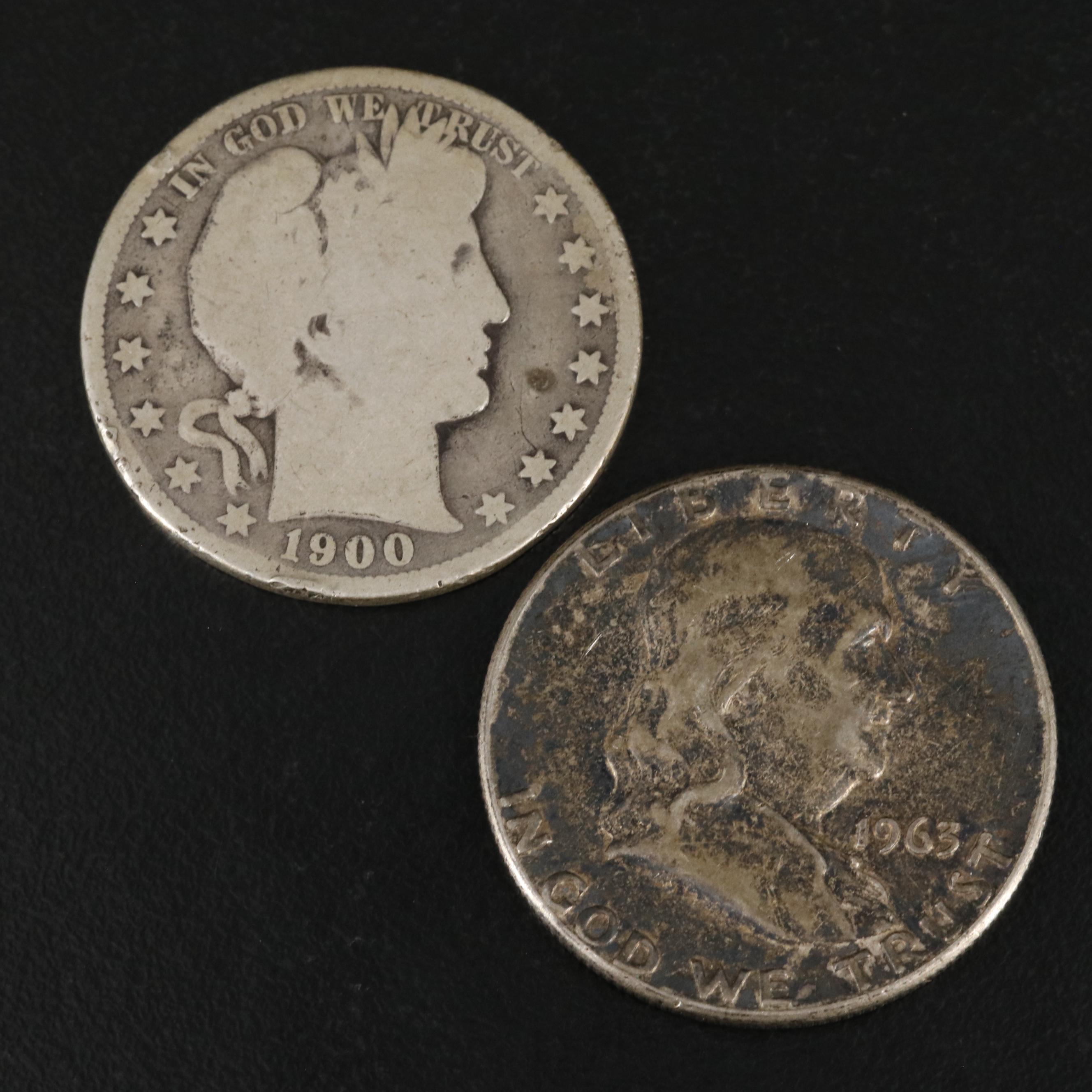Fourteen Silver U.S. Half Dollars