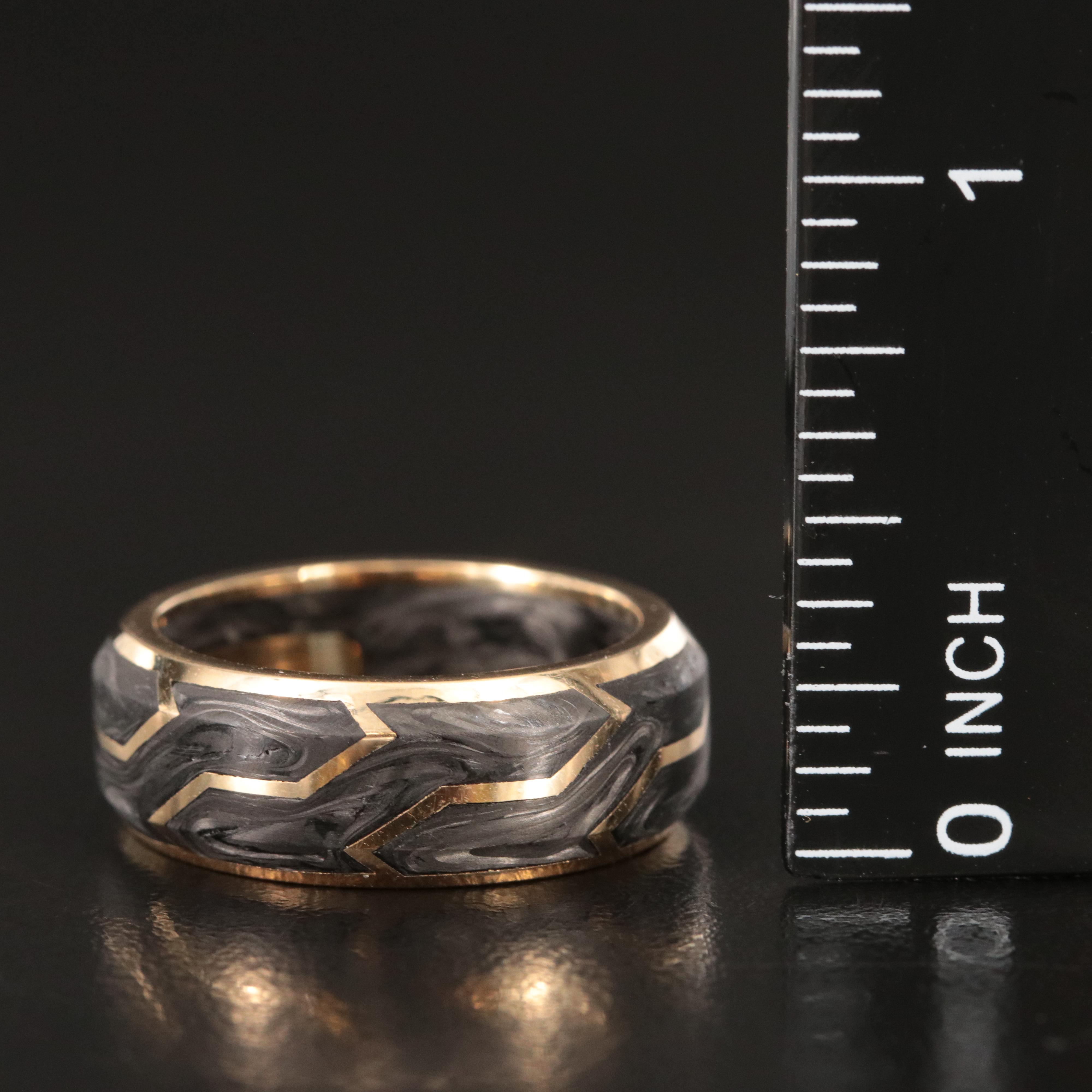David Yurman 18K Forged Carbon Band