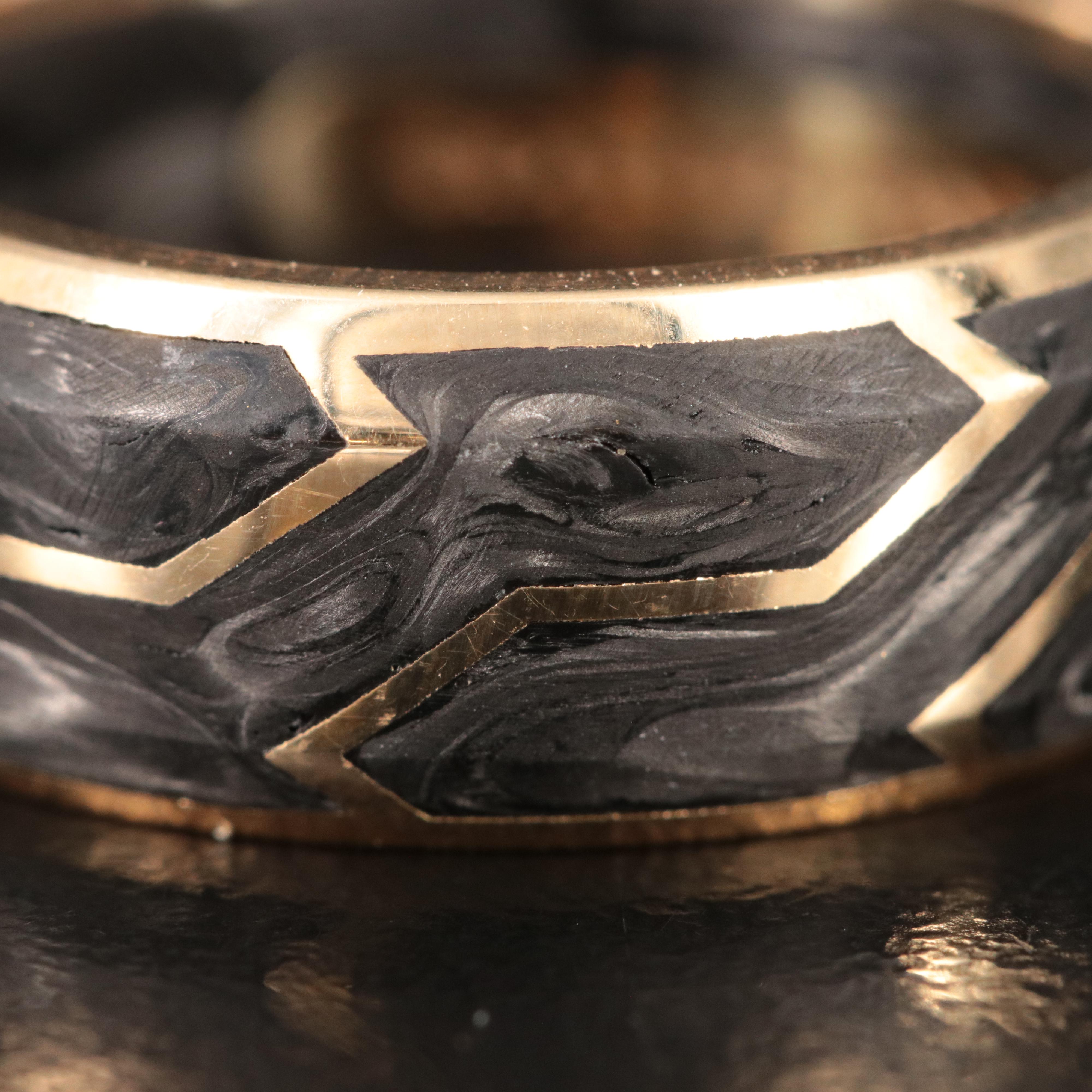 David Yurman 18K Forged Carbon Band