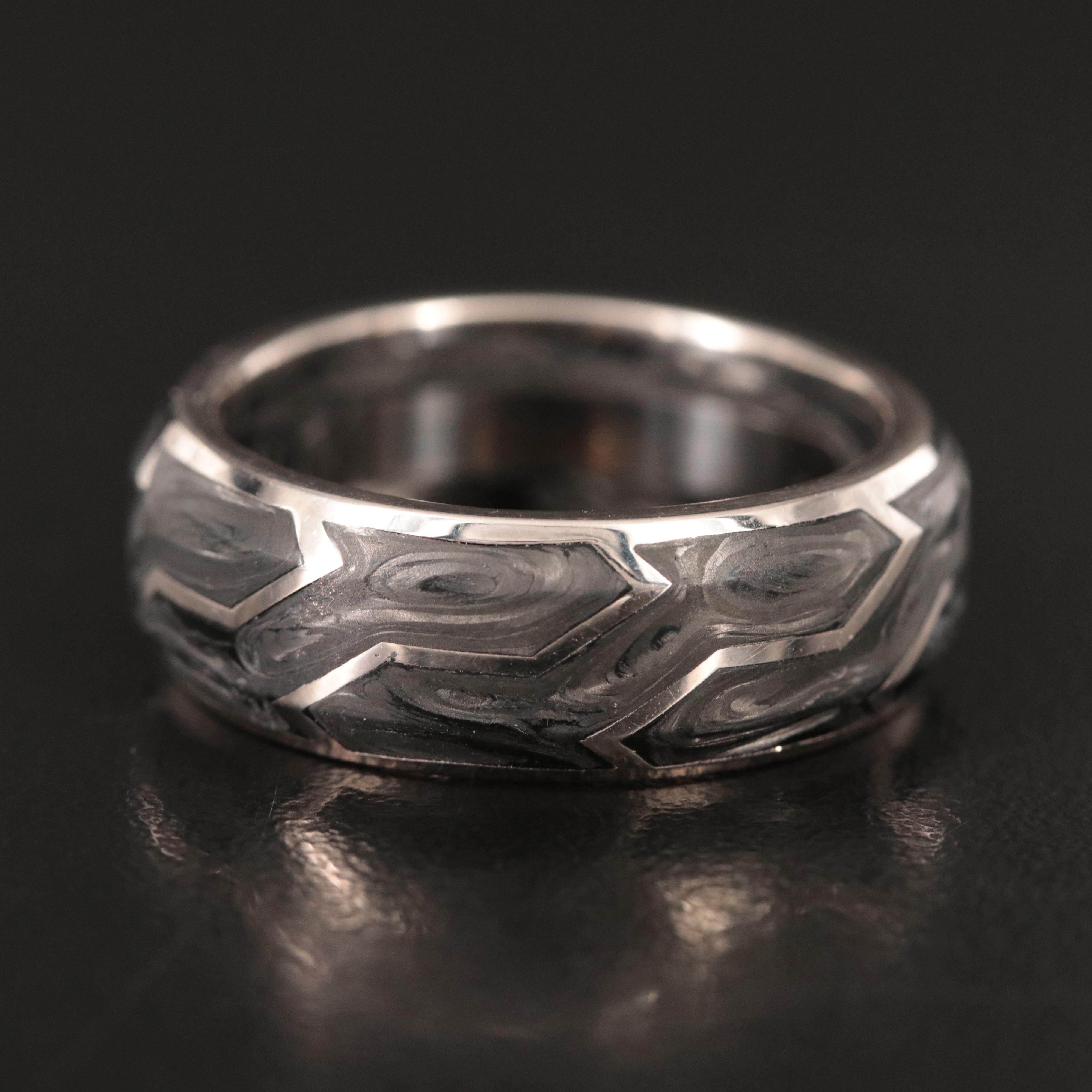 David Yurman 18K Forged Carbon Band