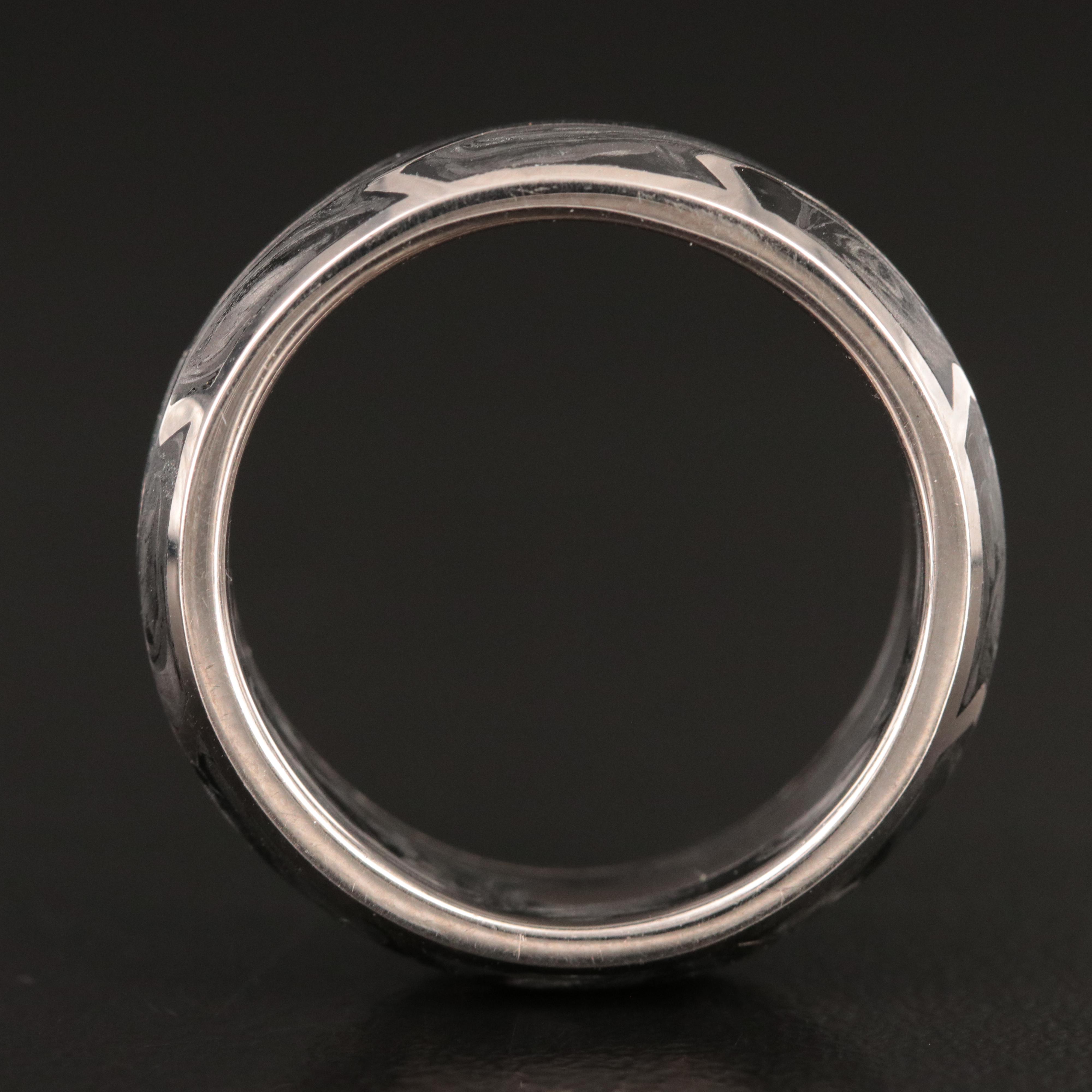 David Yurman 18K Forged Carbon Band