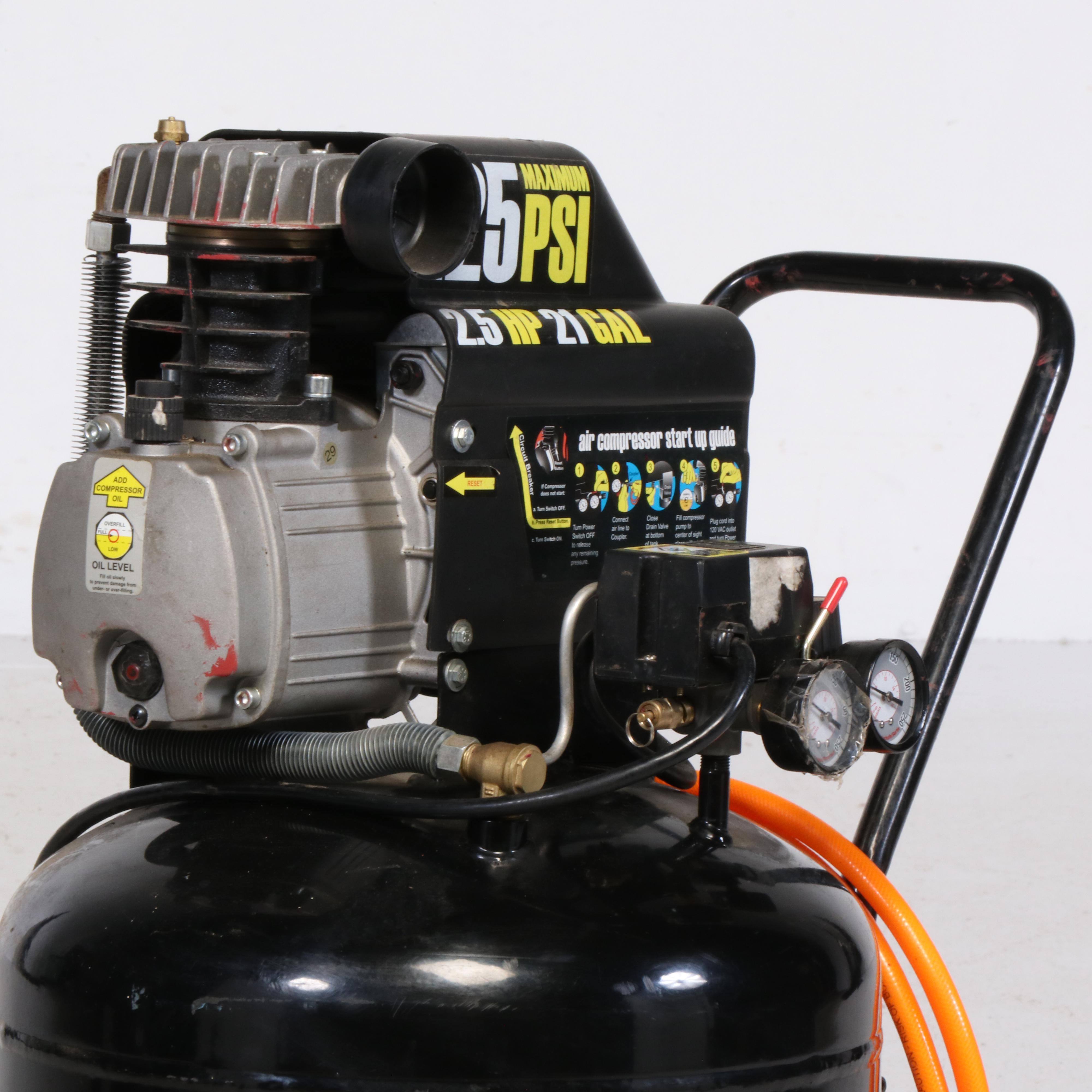 Central Pneumatic 125 PSI, 2.5 Horsepower Air Compressor