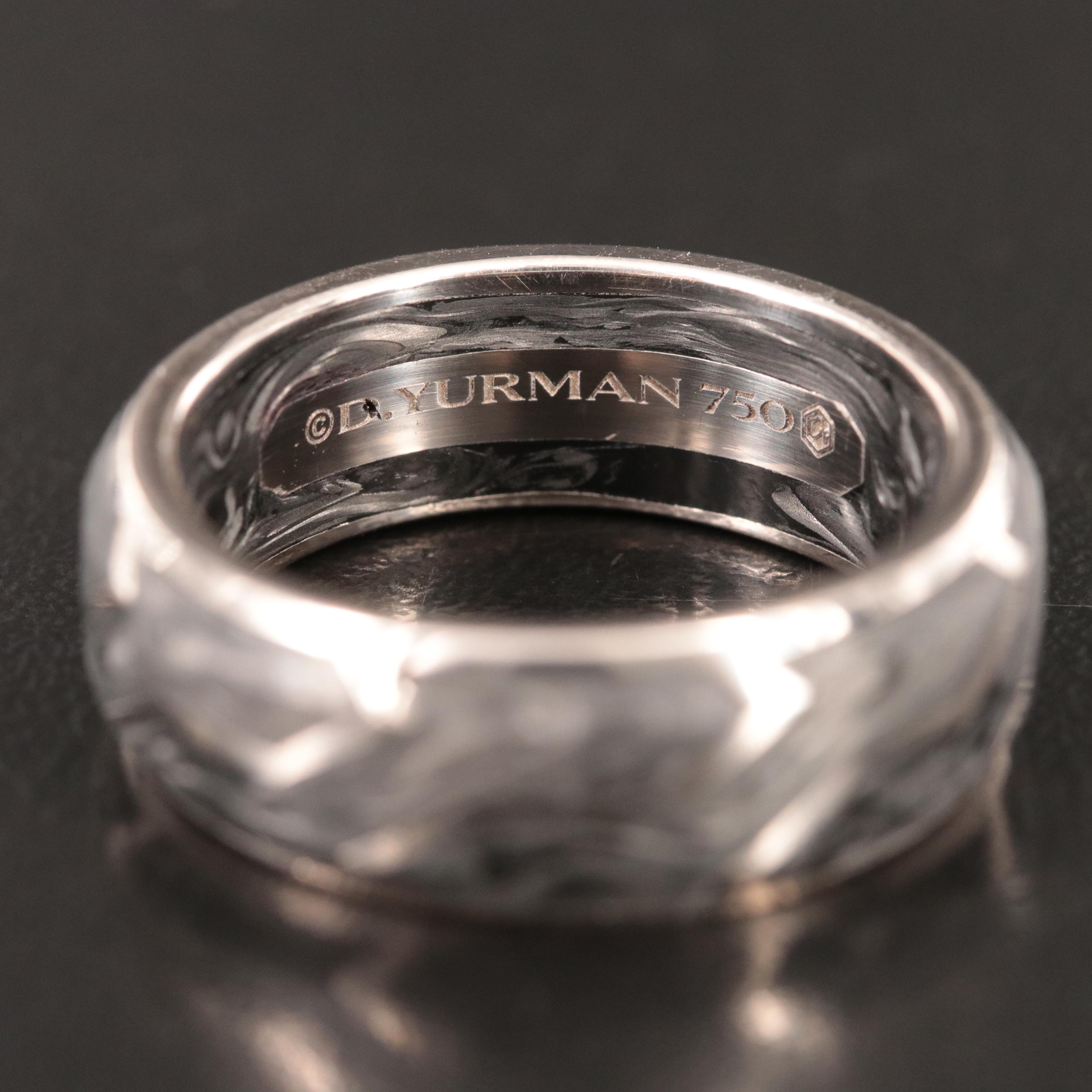 David Yurman 18K Forged Carbon Band