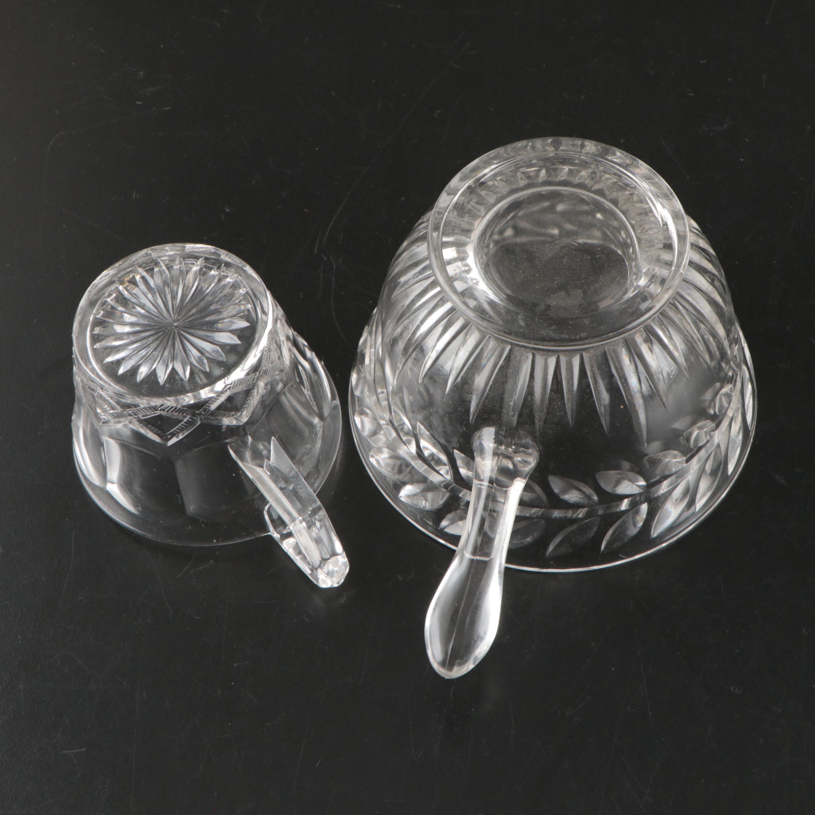 Indiana Glass "Laurel" Handled Bowl with More Glass Serveware