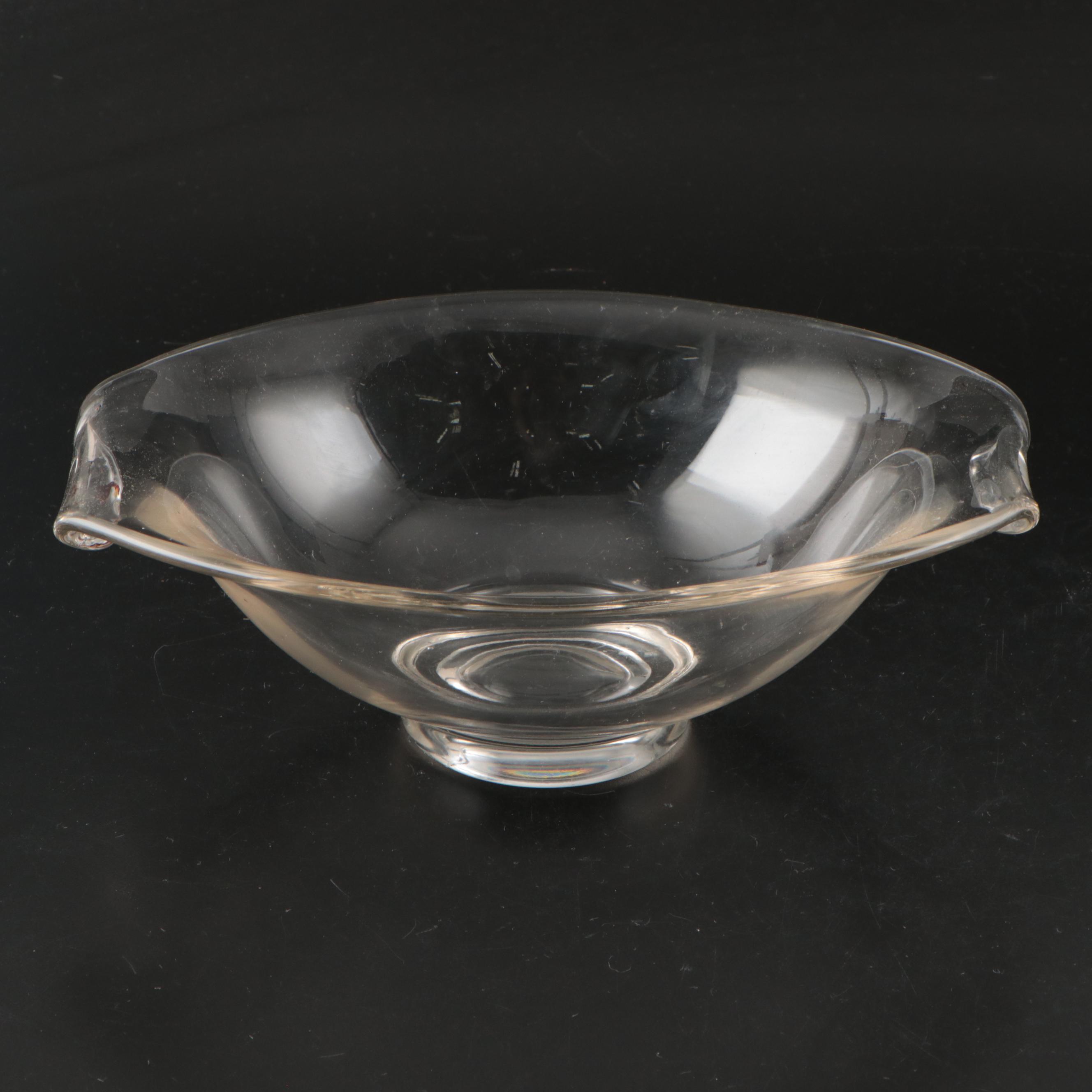 Indiana Glass "Laurel" Handled Bowl with More Glass Serveware
