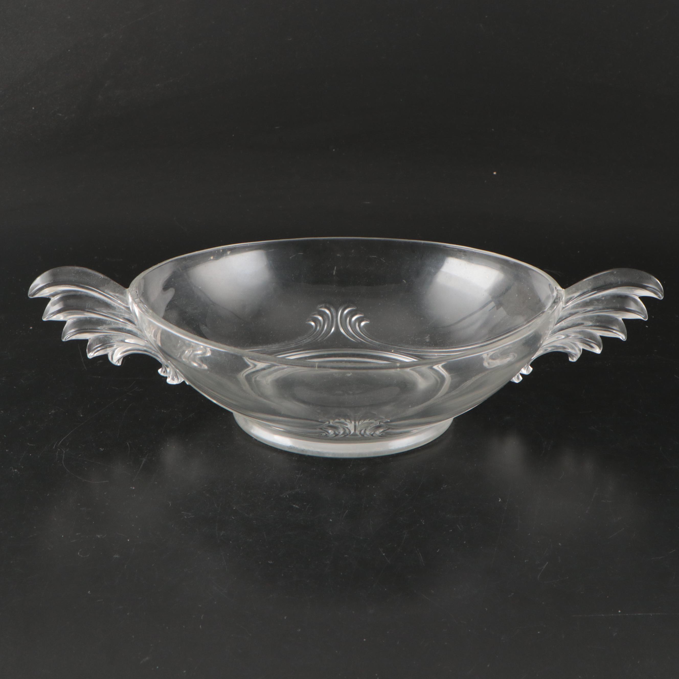 Indiana Glass "Laurel" Handled Bowl with More Glass Serveware