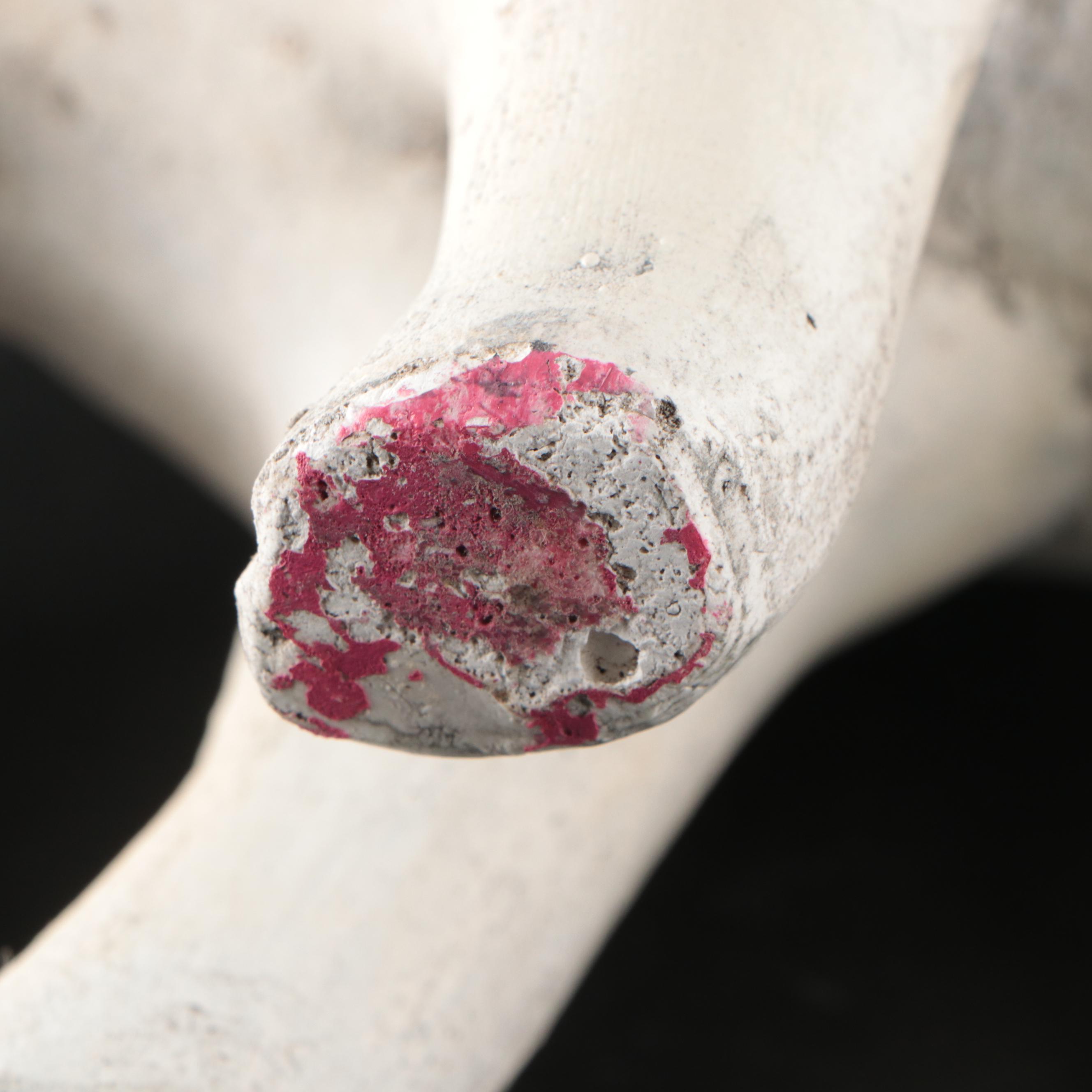 Cast Plaster Sheep Figurine