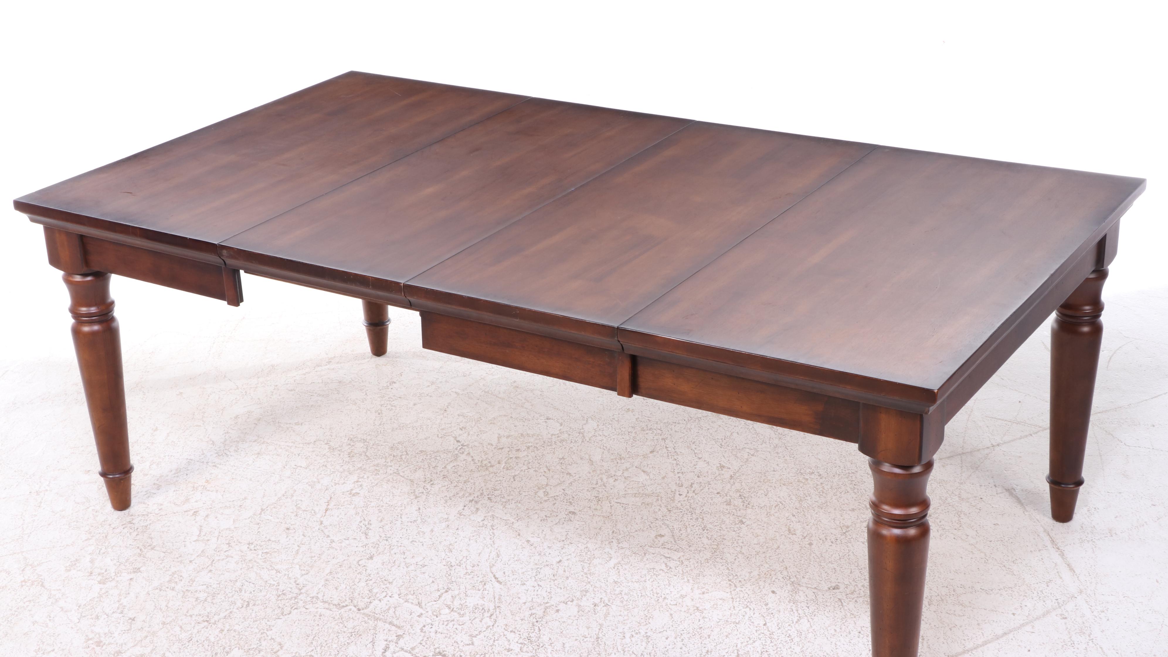 Shaker Style Walnut Finish Five Piece Dining Set