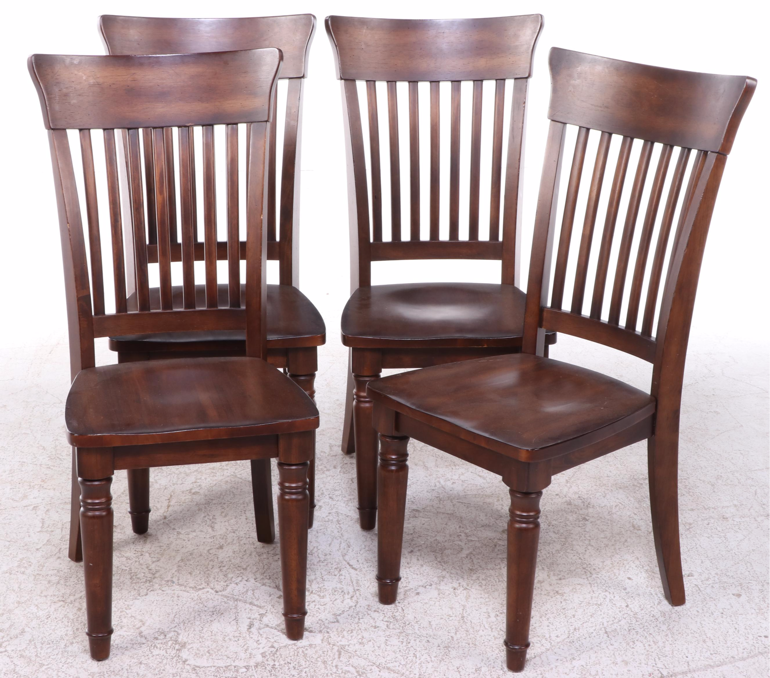 Shaker Style Walnut Finish Five Piece Dining Set