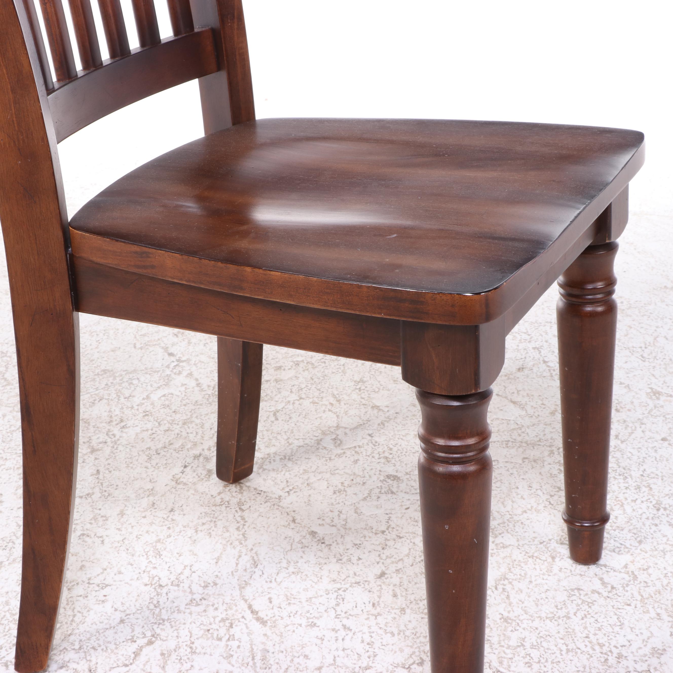 Shaker Style Walnut Finish Five Piece Dining Set