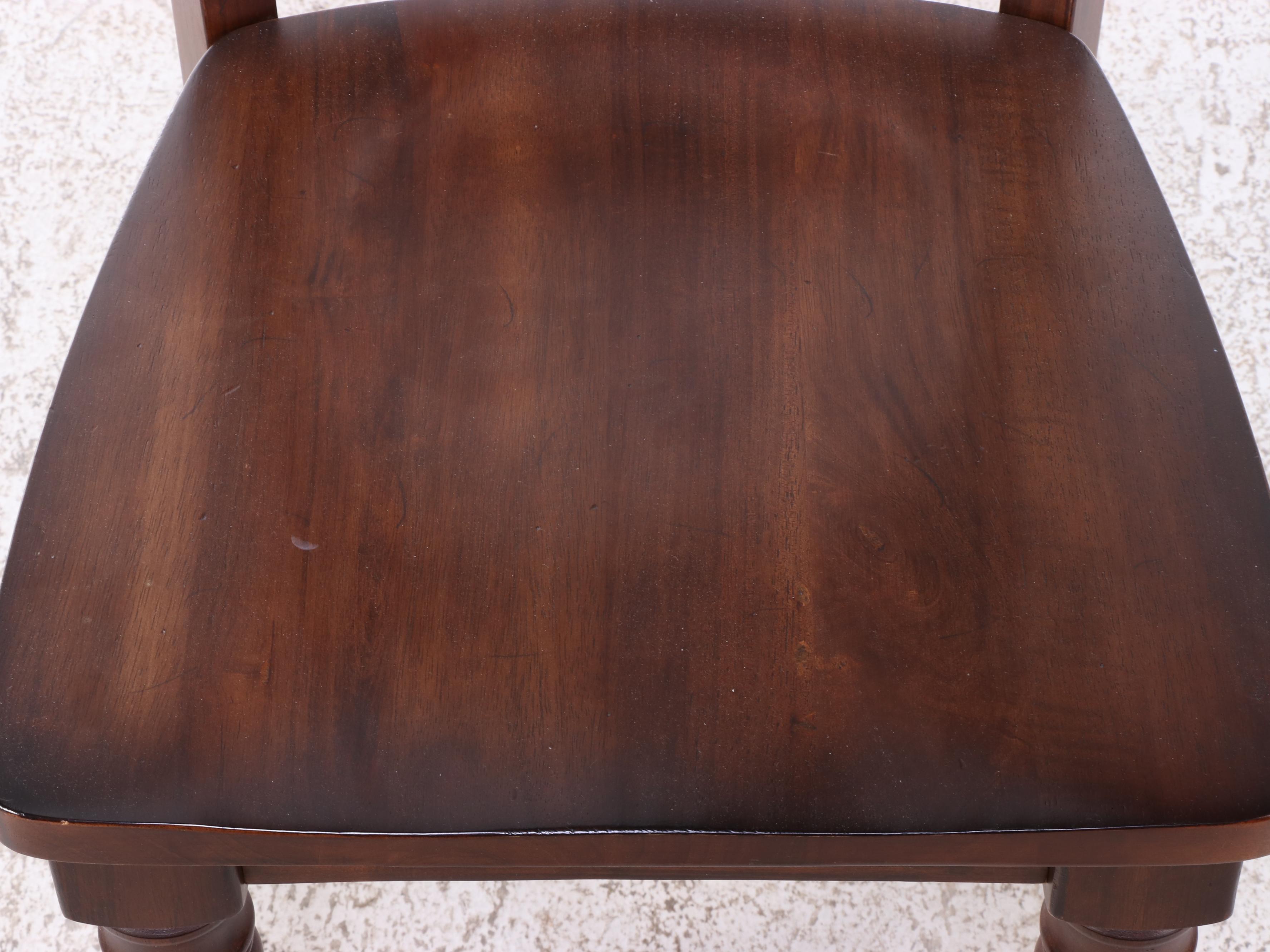 Shaker Style Walnut Finish Five Piece Dining Set