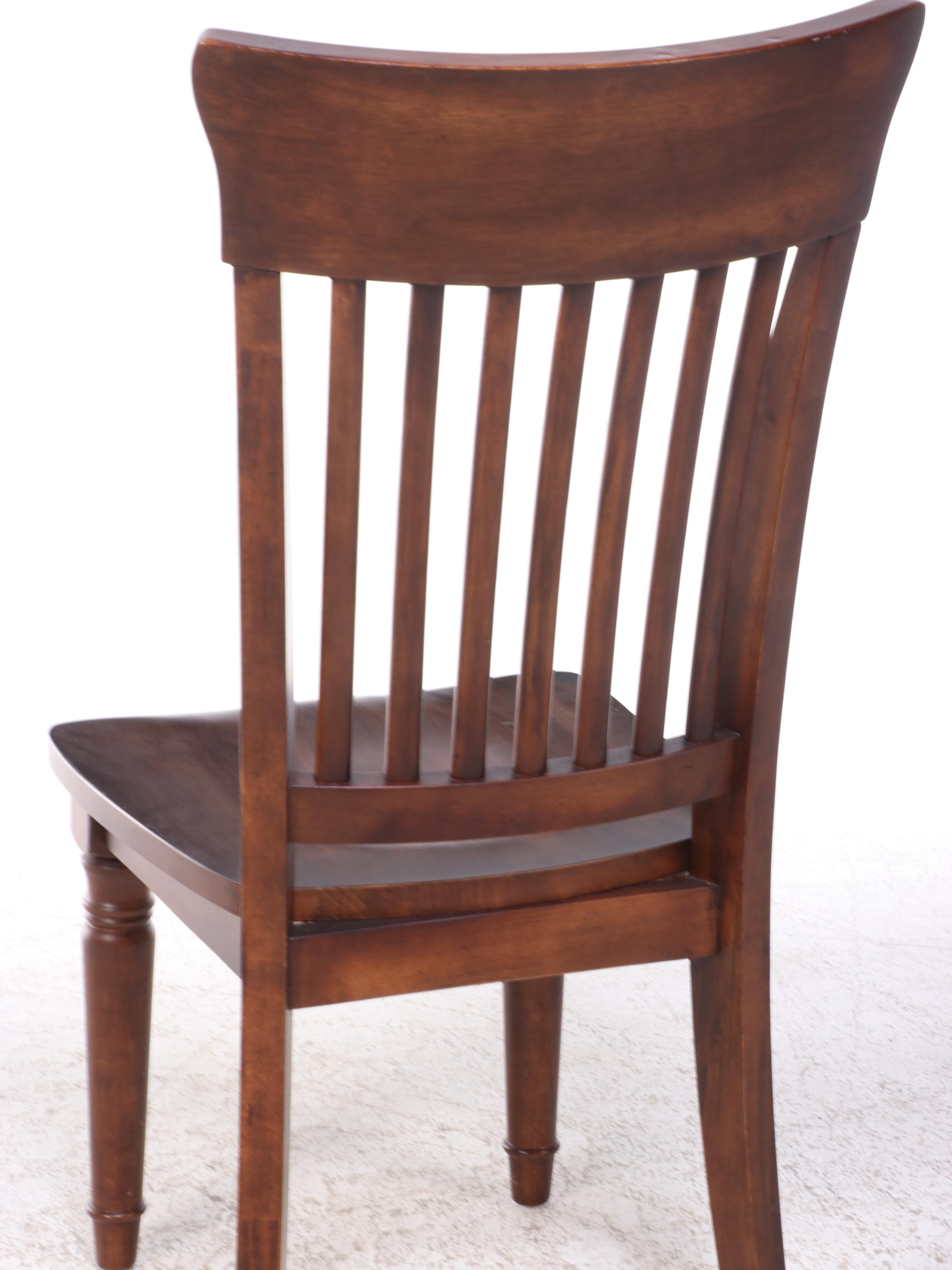 Shaker Style Walnut Finish Five Piece Dining Set