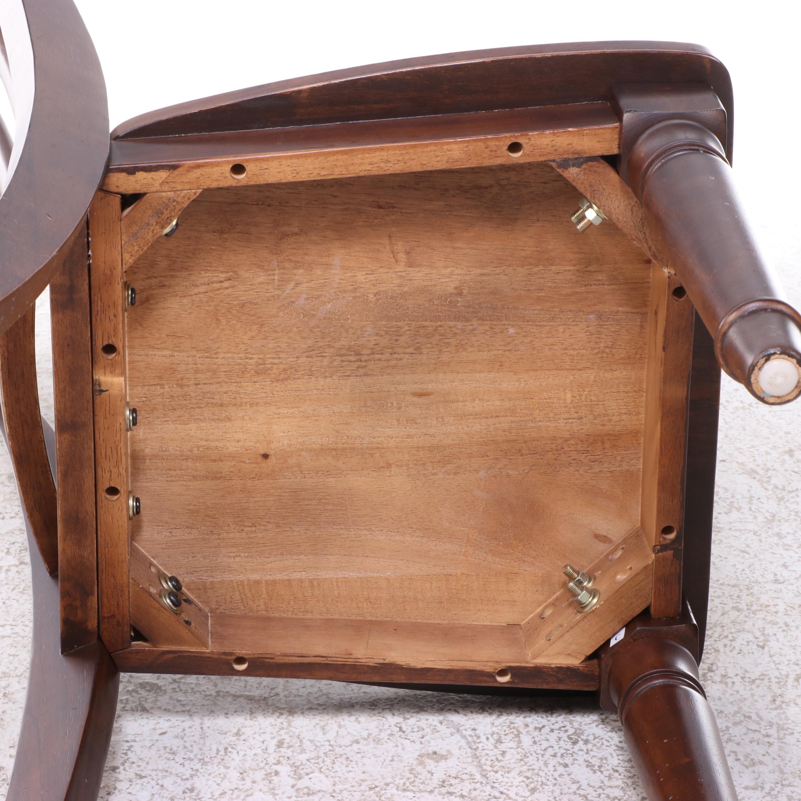 Shaker Style Walnut Finish Five Piece Dining Set