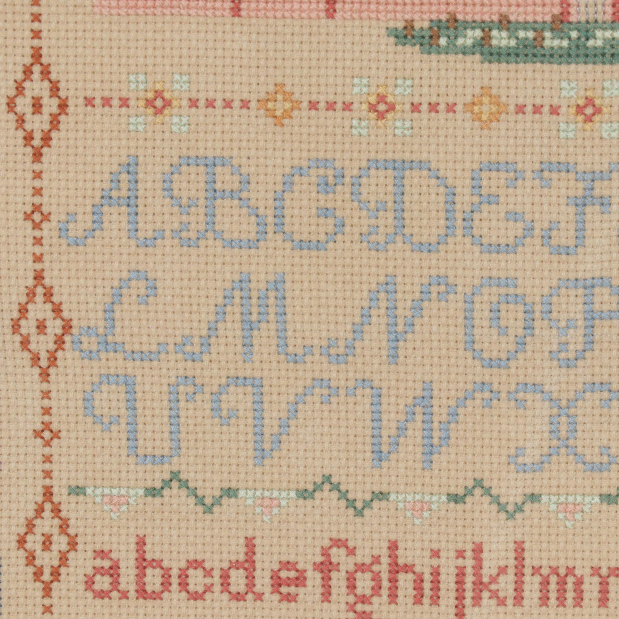 Cross-Stitch Alphabet Samplers, Late 20th Century