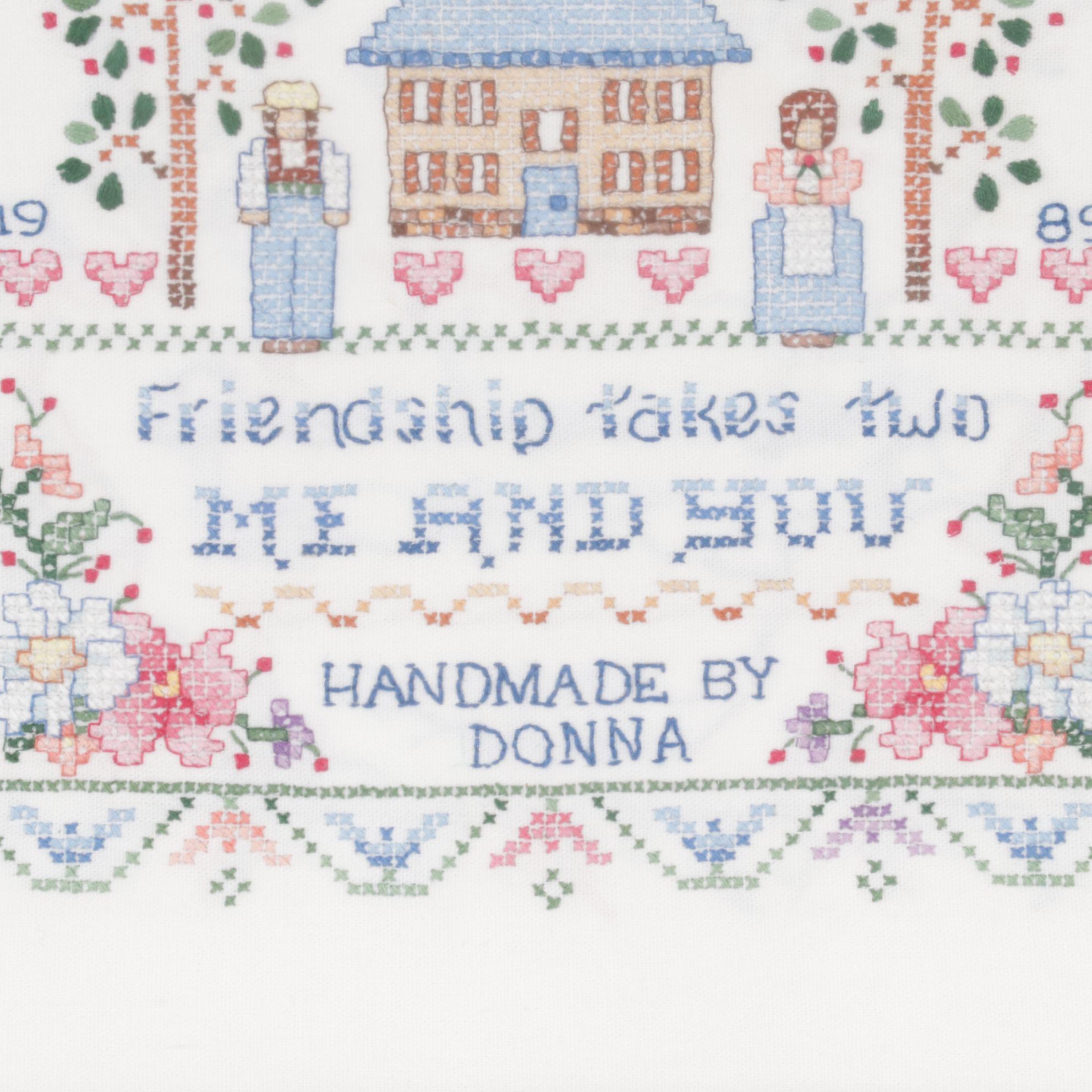 Cross-Stitch Alphabet Samplers, Late 20th Century