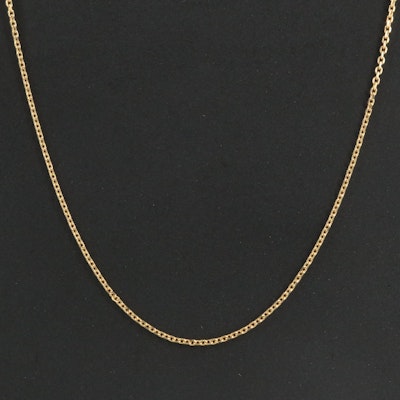 14K Cable Chain Necklace