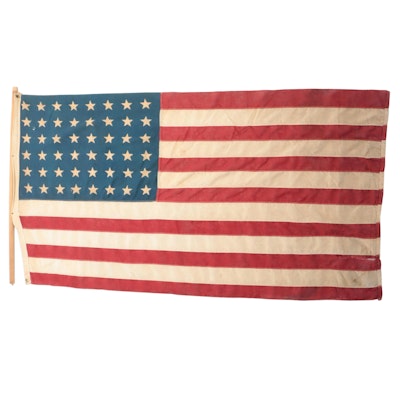 48-Star American Flag, Mid-20th Century