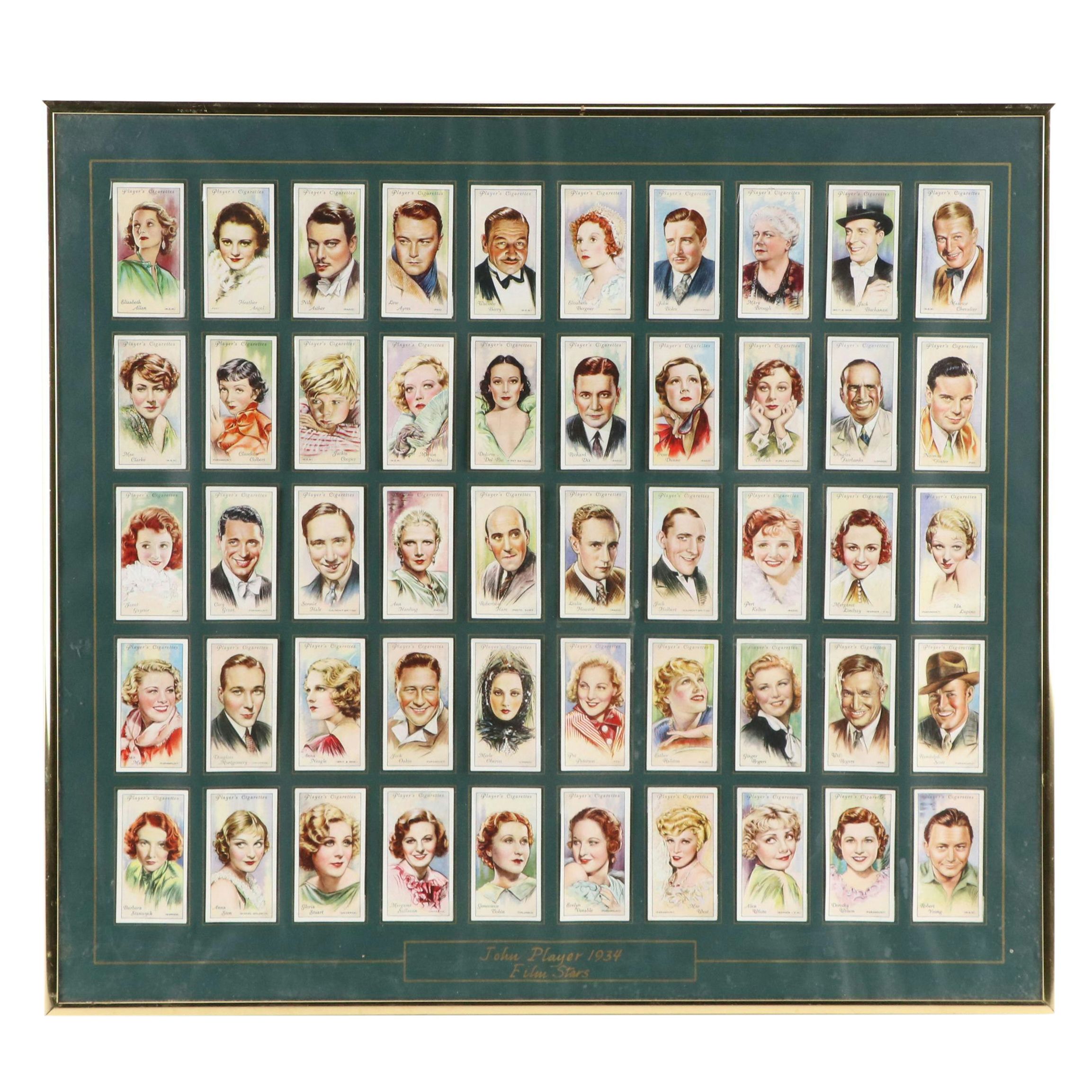 Player's Cigarette Cards of Film Stars, 1934