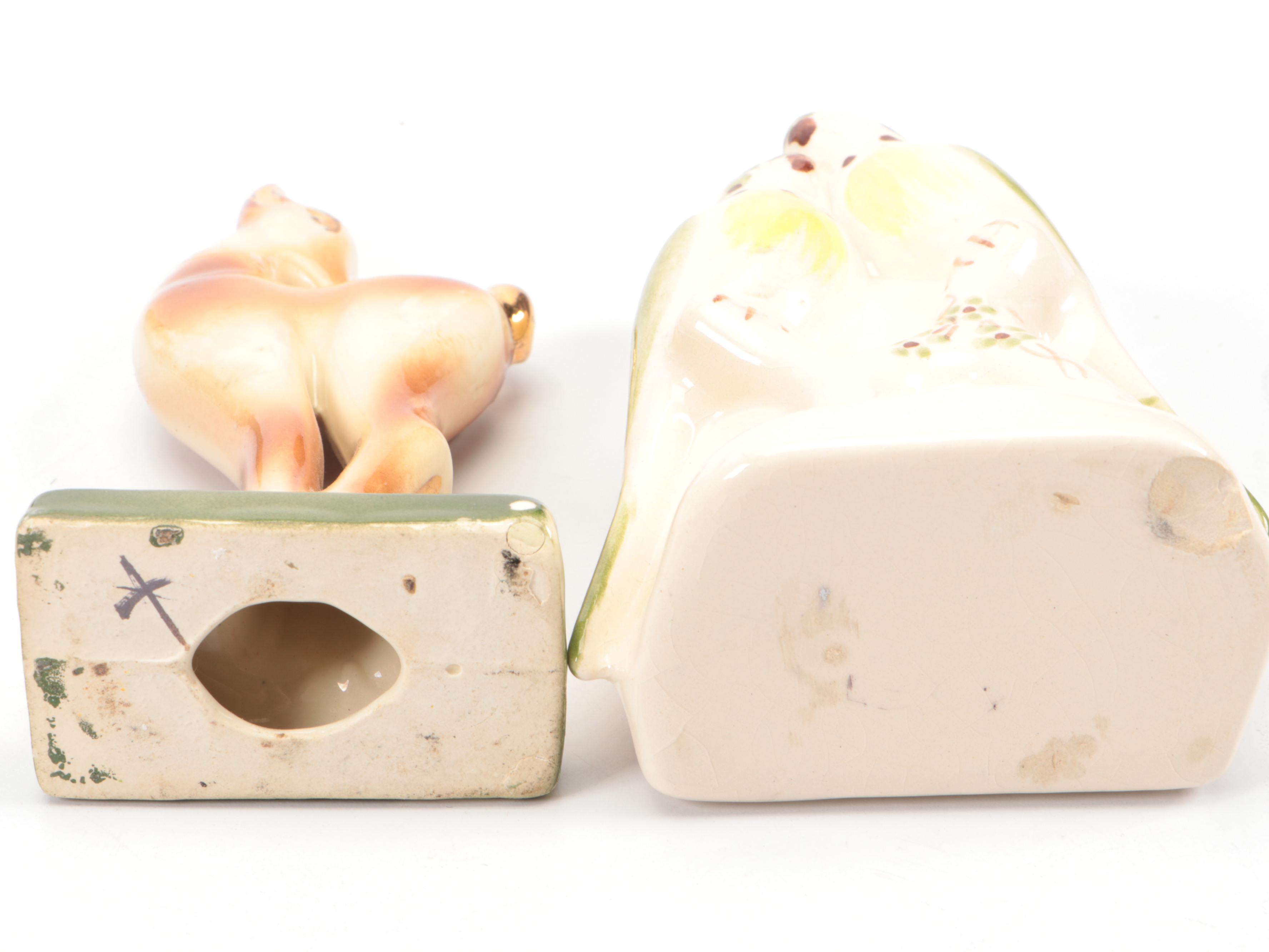 Shawnee Pottery Deer Planter with Ceramic Forest Themed Décor and Planters