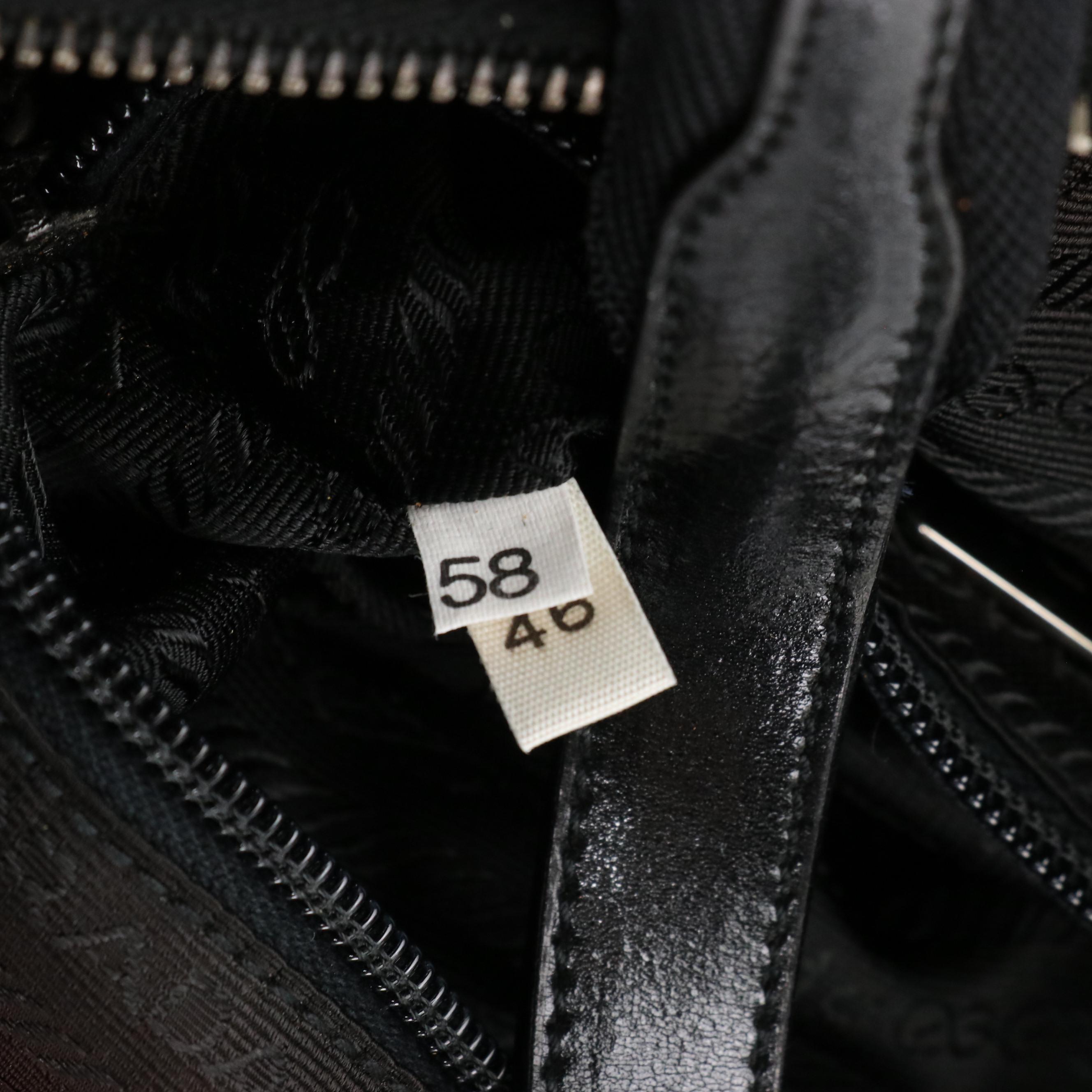 Prada Stitch Bag B9853 in Quilted Nylon with Leather Trim