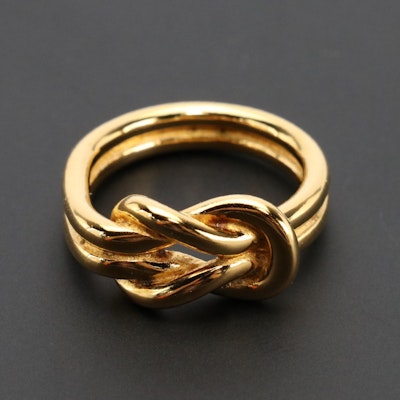 Hermès Atame Circle Knot Scarf Ring in Box