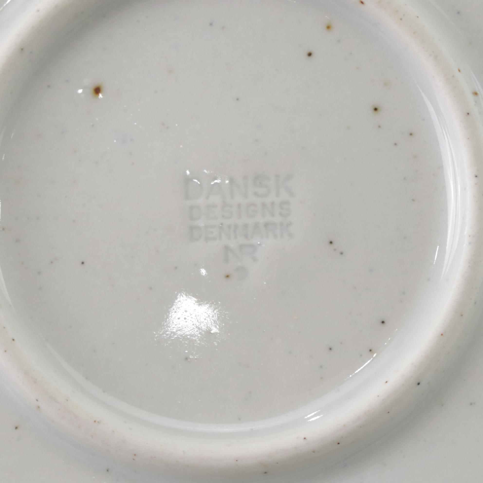 Dansk "Brown Mist" Dinnerware Collection With Original Geometric Handles