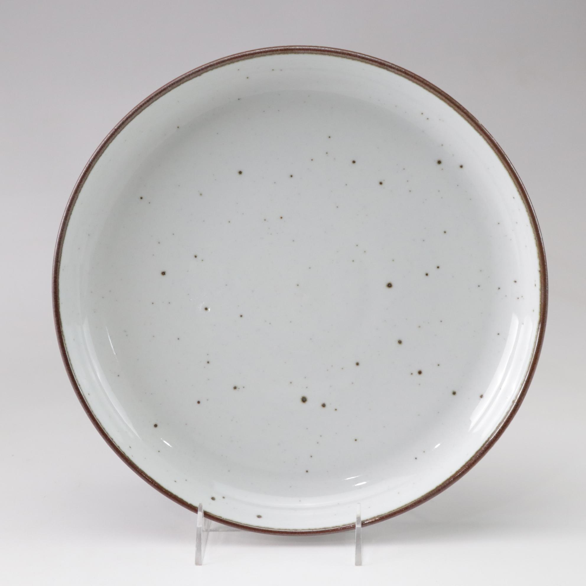 Dansk "Brown Mist" Dinnerware Collection With Original Geometric Handles