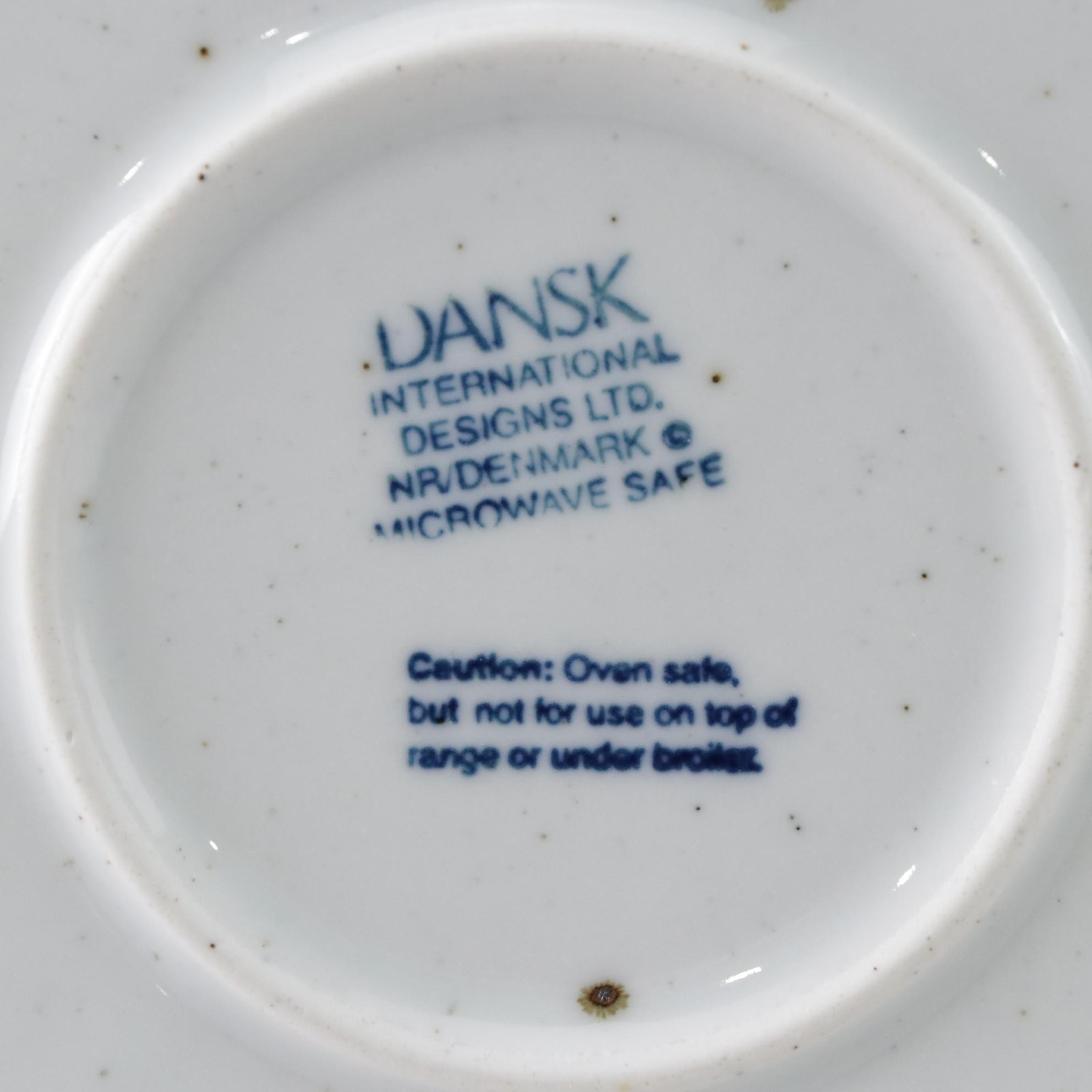 Dansk "Brown Mist" Dinnerware Collection With Original Geometric Handles