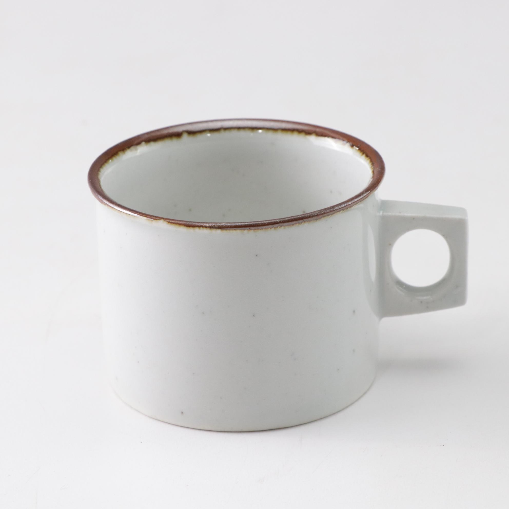 Dansk "Brown Mist" Dinnerware Collection With Original Geometric Handles