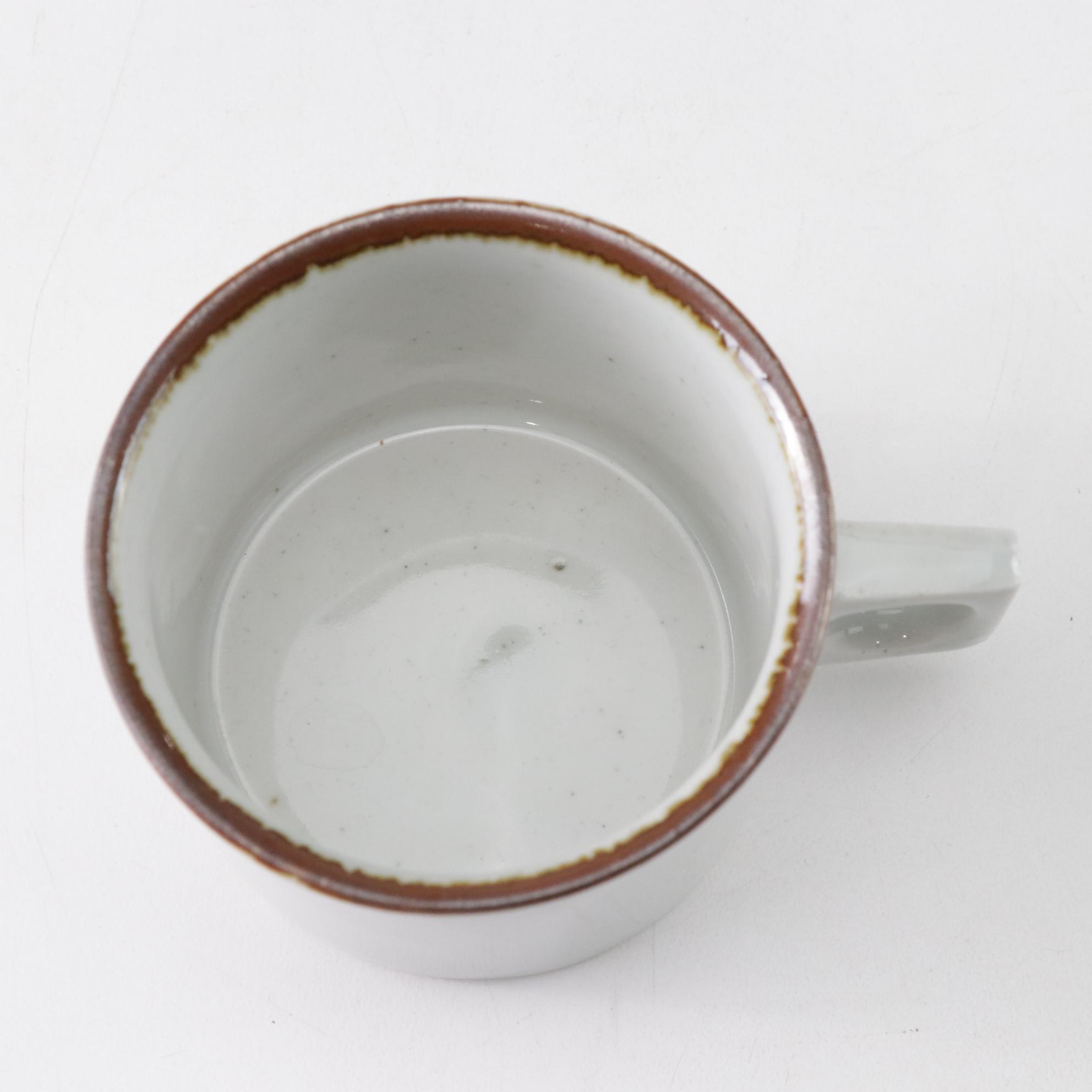 Dansk "Brown Mist" Dinnerware Collection With Original Geometric Handles