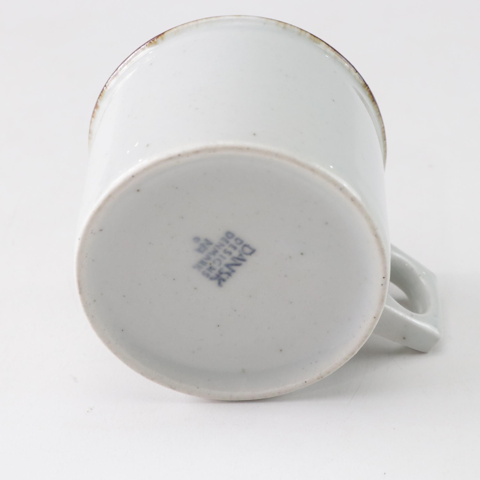 Dansk "Brown Mist" Dinnerware Collection With Original Geometric Handles