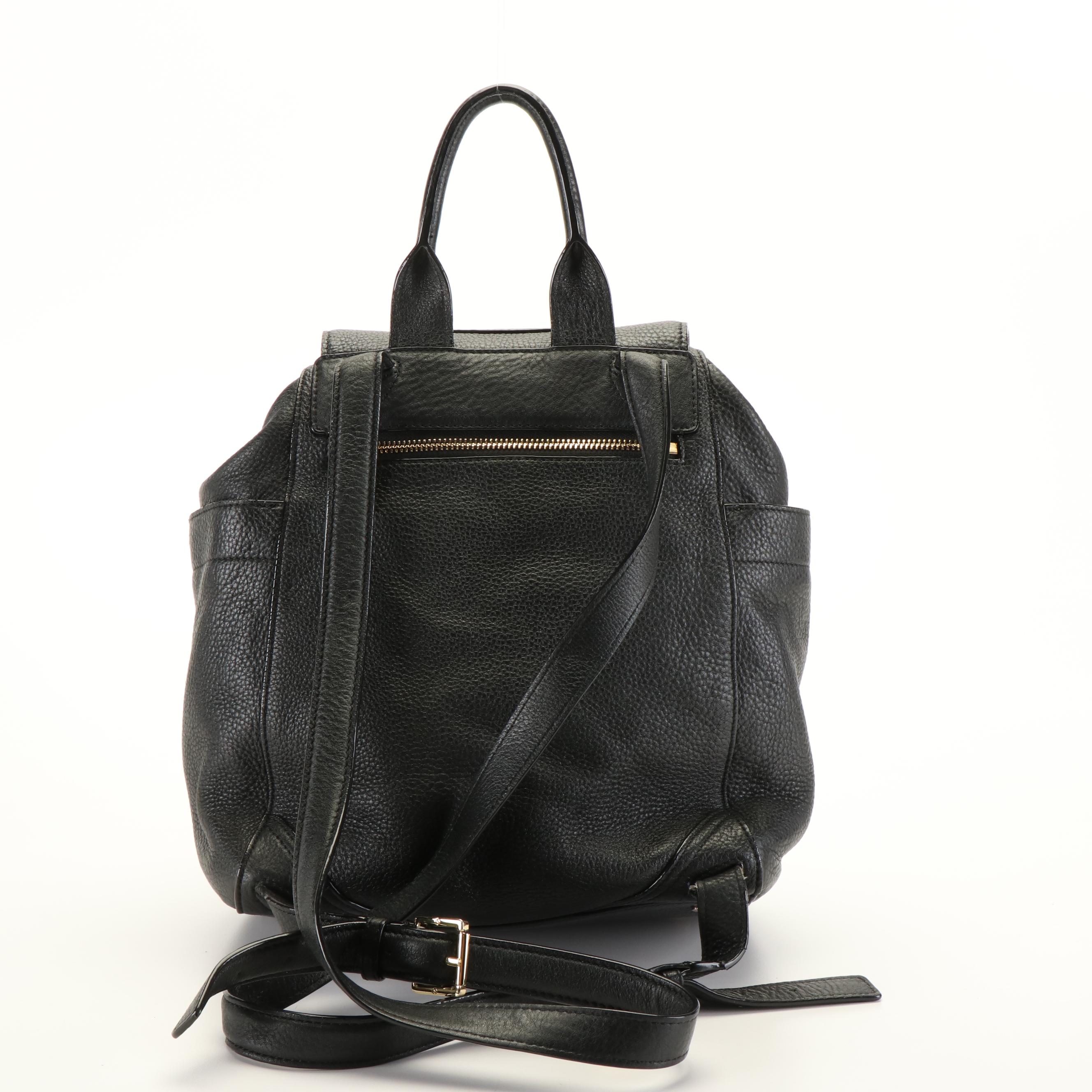 Tory Burch Shoulder Bag Backpack in Black Leather