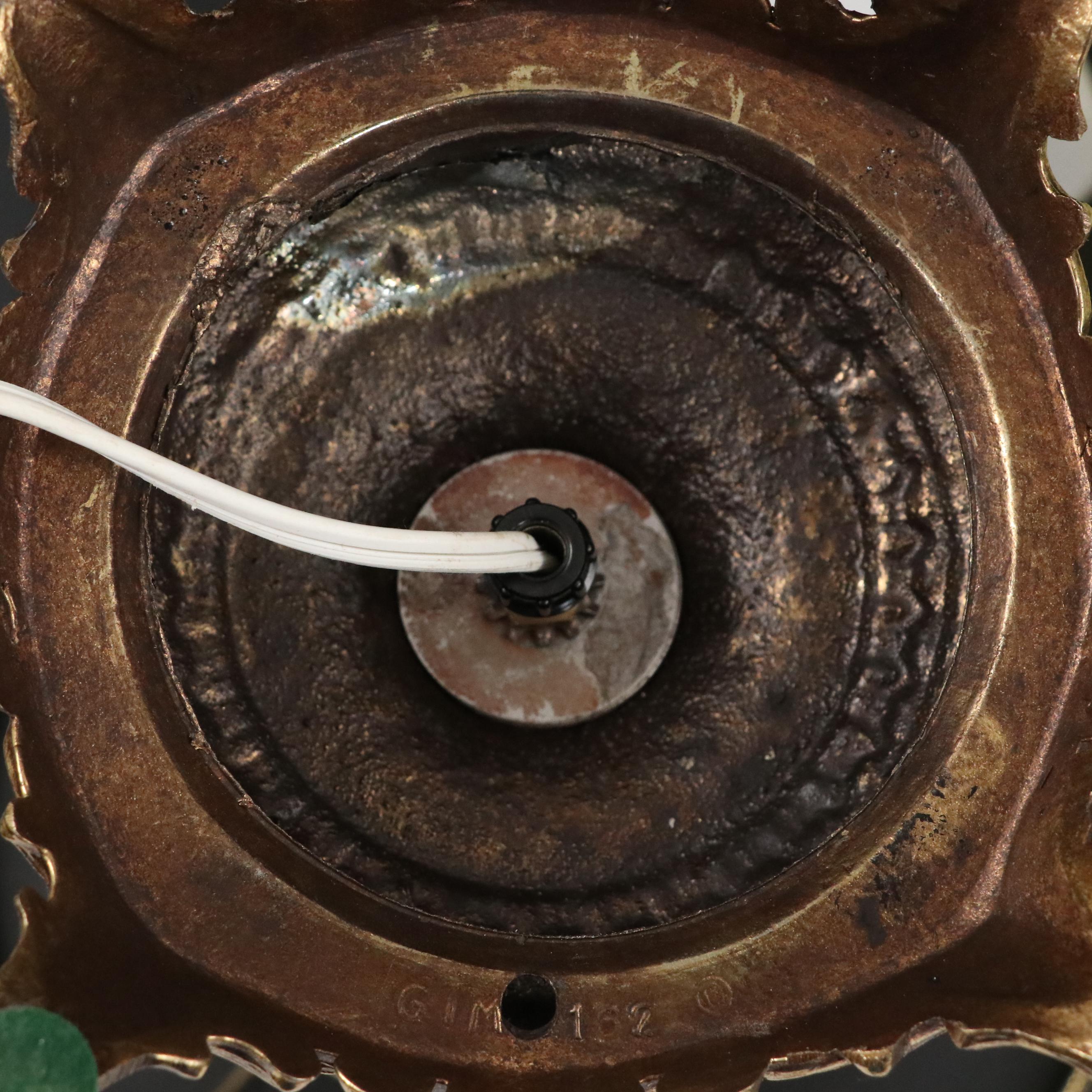 Fenton "Burmese" Glass Parlor Lamp with Hand-Painted Roses