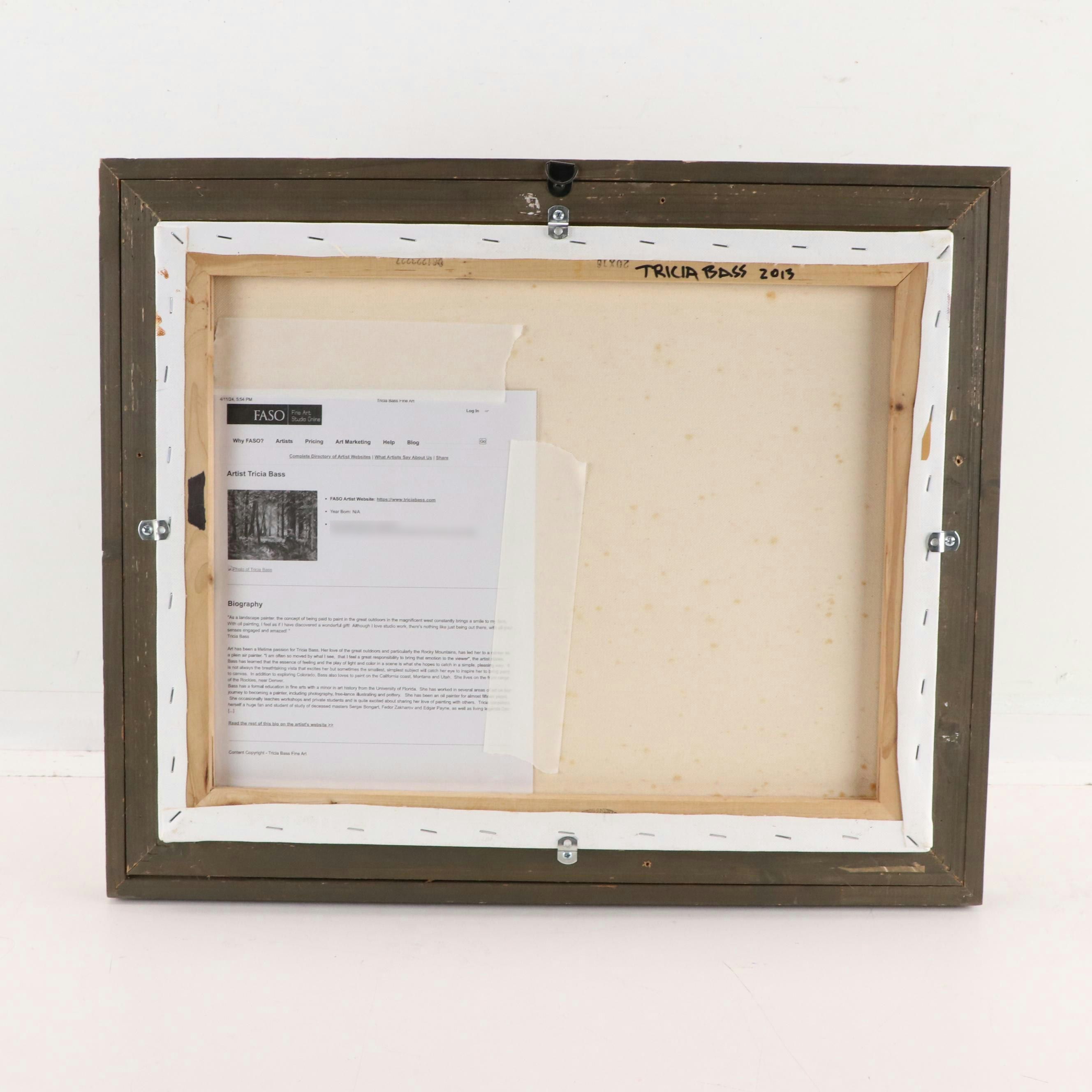 Tricia Bass Oil Painting of Dog "Bella's Daisies"