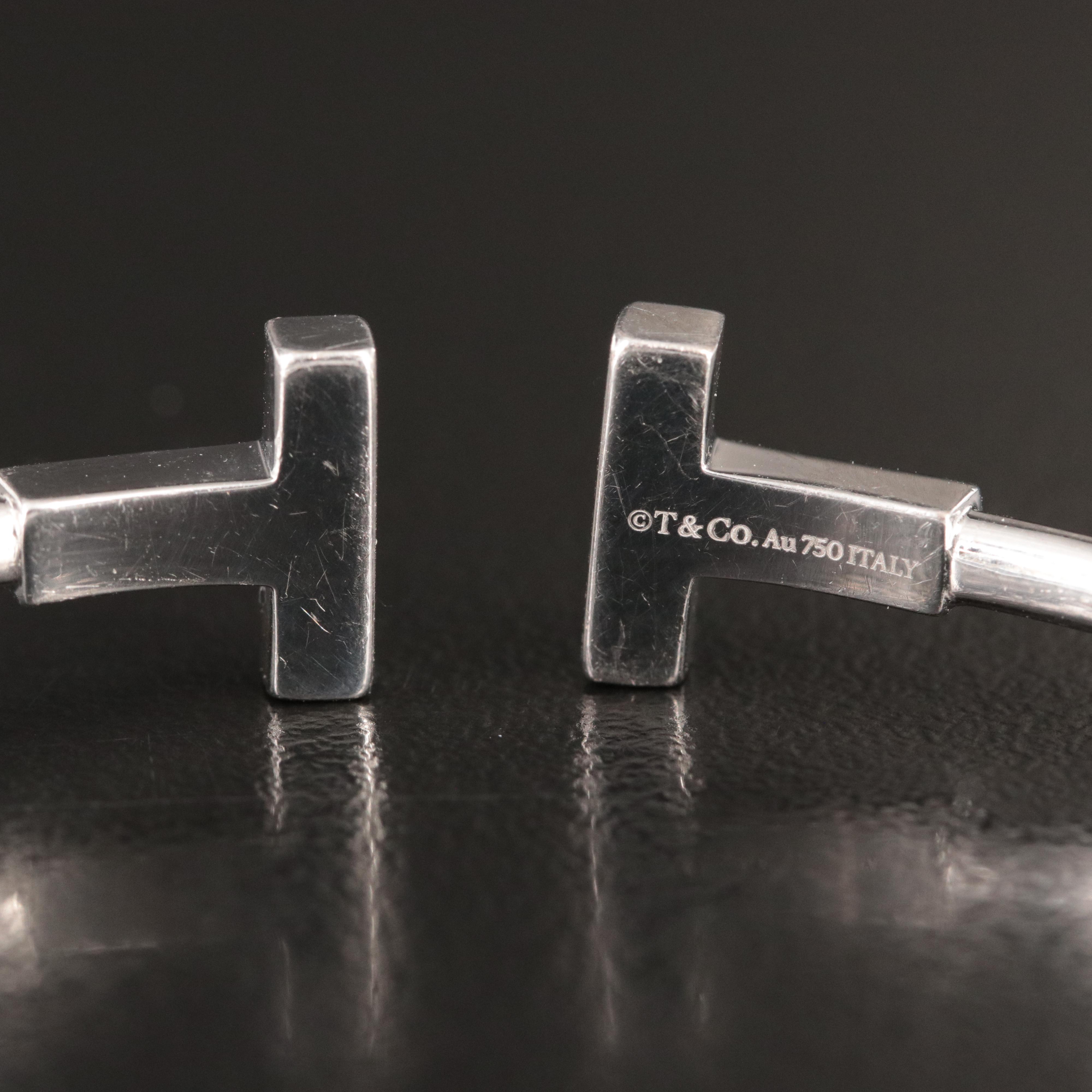 Tiffany & Co. Tiffany 'T' 18K 0.27 CTW Diamond Wire Bracelet