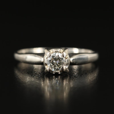Vintage 14K 0.22 CT Diamond Solitaire Ring