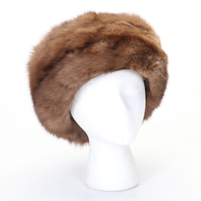Sable Pillbox Hat by Thorpe Furs