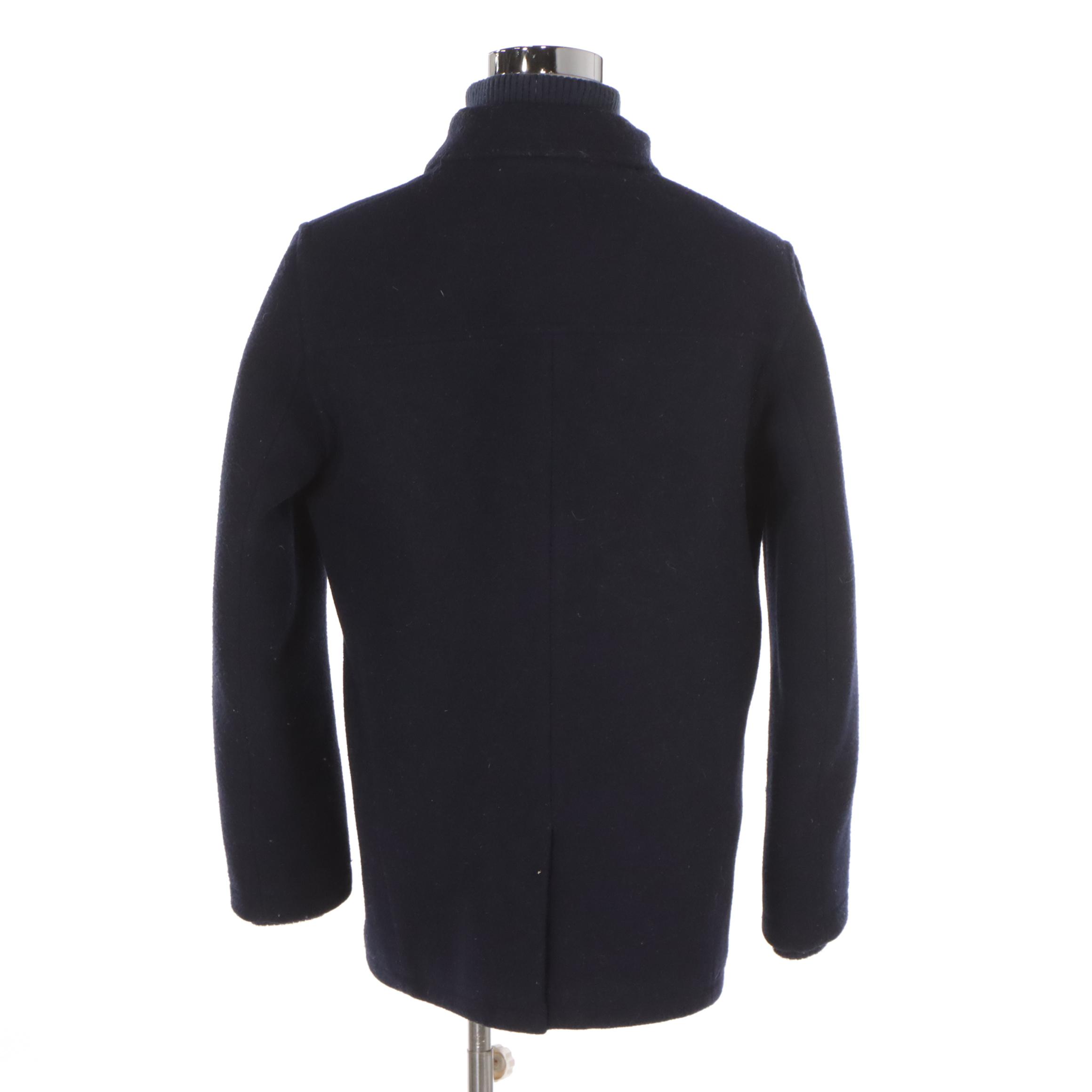 Men's Ben Sherman Insulated Wool Blend Peacoat