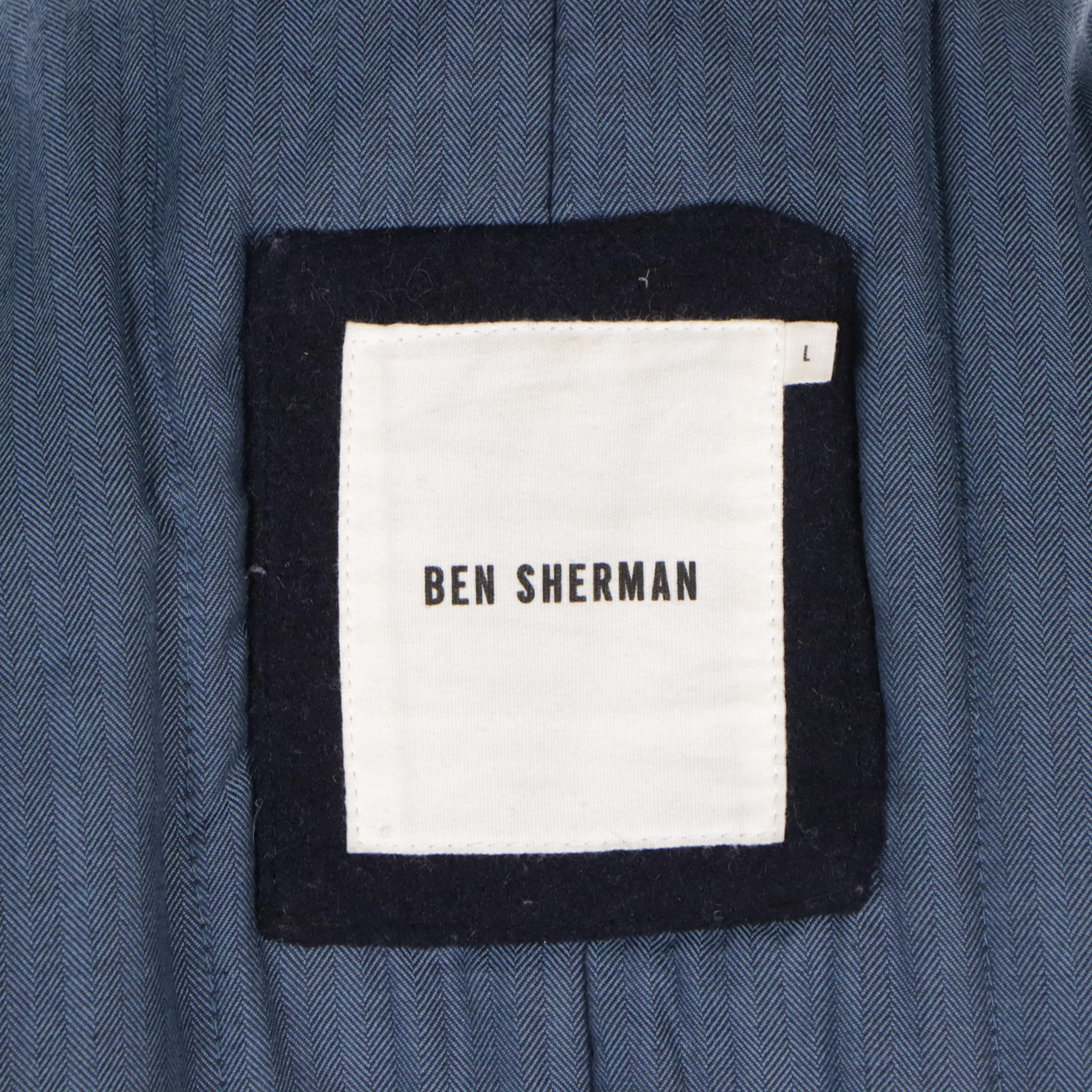Men's Ben Sherman Insulated Wool Blend Peacoat