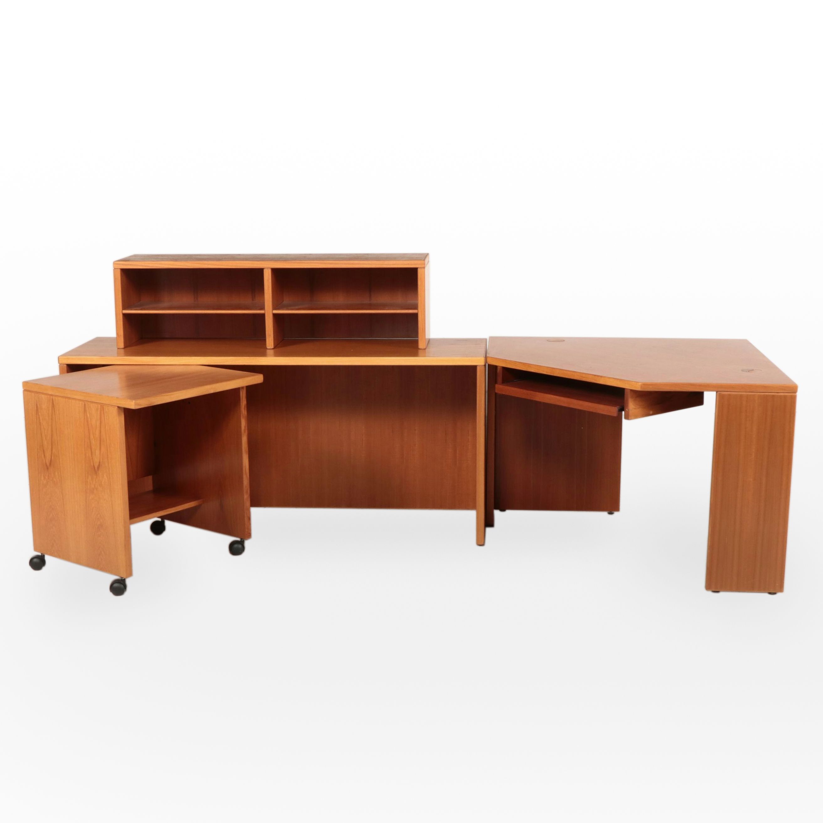 Sun Cabinet Danish Modern Style Teak Modular Office Desk