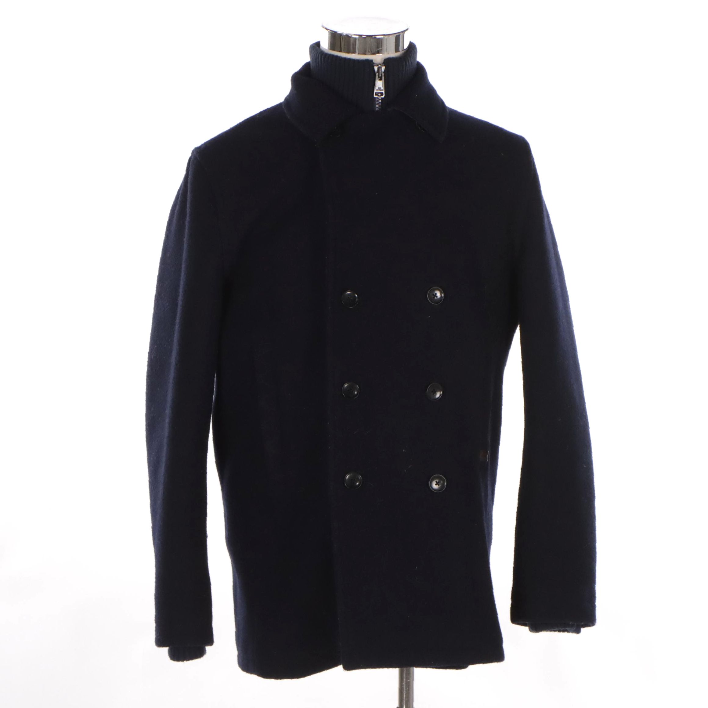 Men's Ben Sherman Insulated Wool Blend Peacoat