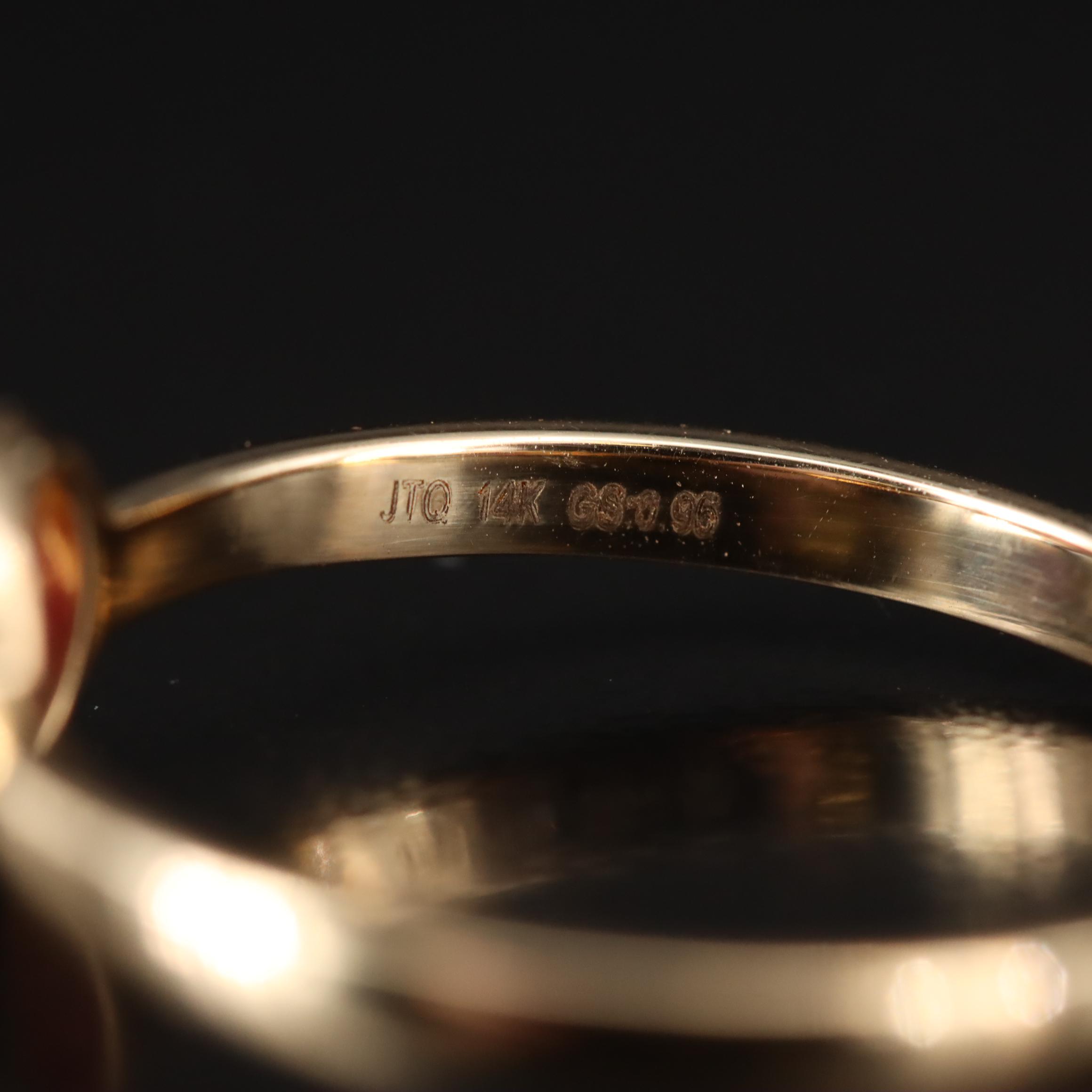 14K Ruby Solitaire Ring